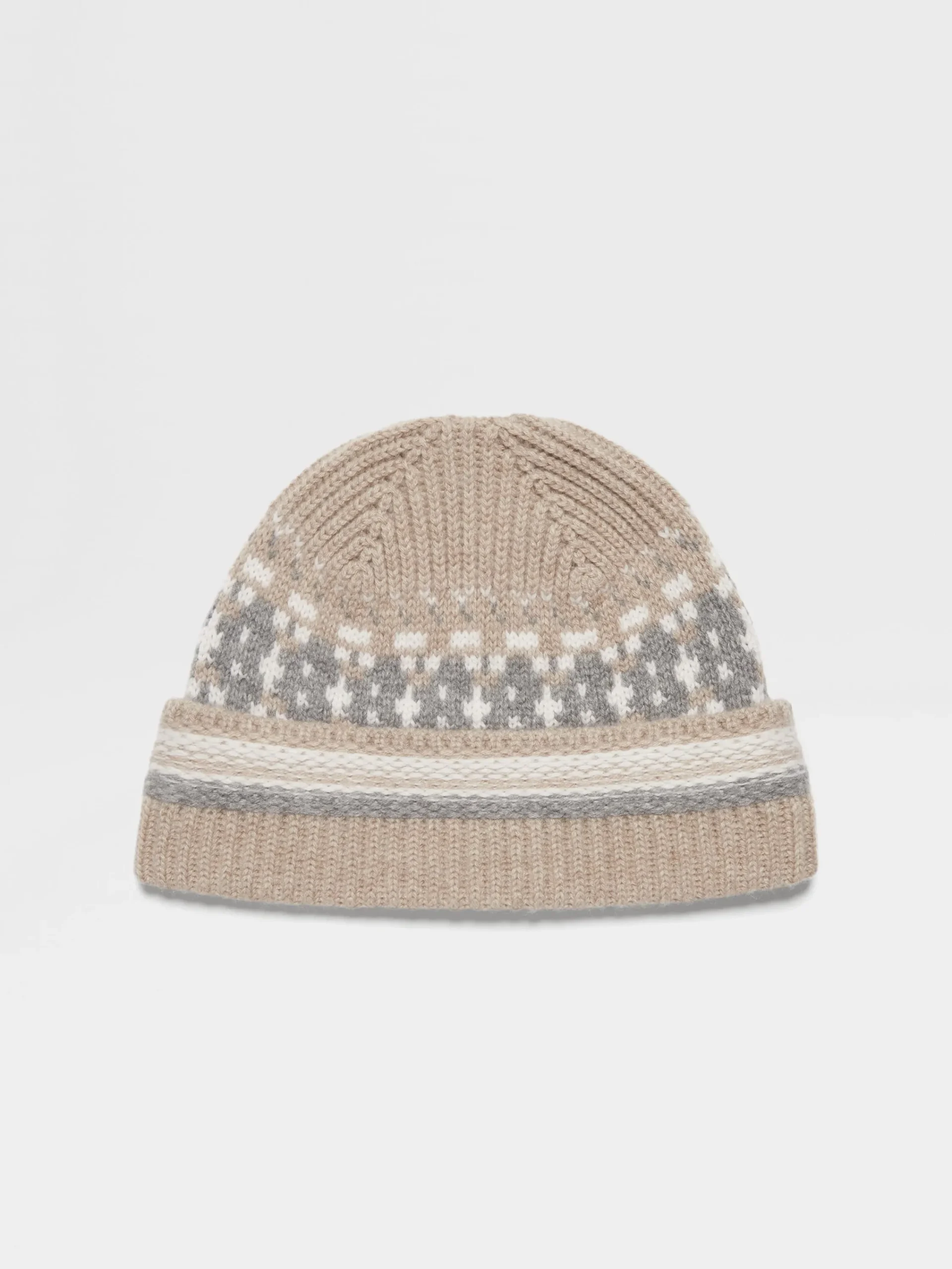 Small Gifts|Soft Accessories>ZEGNA Light Taupe Oasi Cashmere Beanie LightTaupe