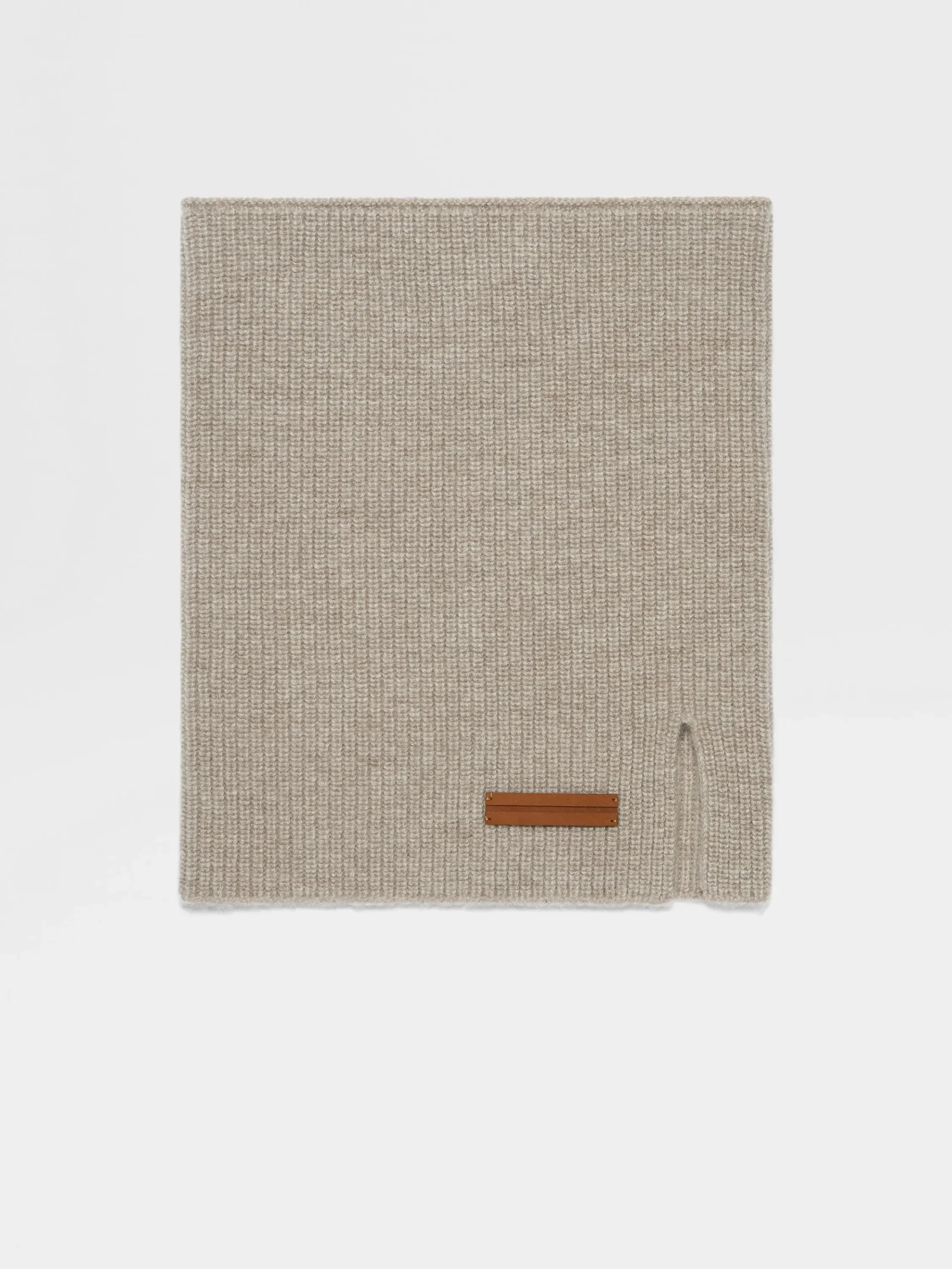 Travel In Style|Soft Accessories>ZEGNA Light Taupe Oasi Cashmere Neck Warmer LightTaupe