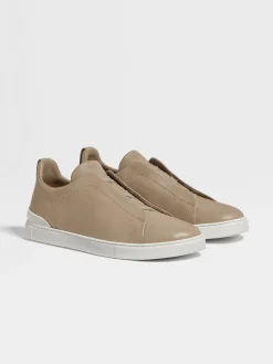 Travel In Style|Sneakers>ZEGNA Light Taupe Triple Stitch™ SECONDSKIN Sneakers LightTaupe