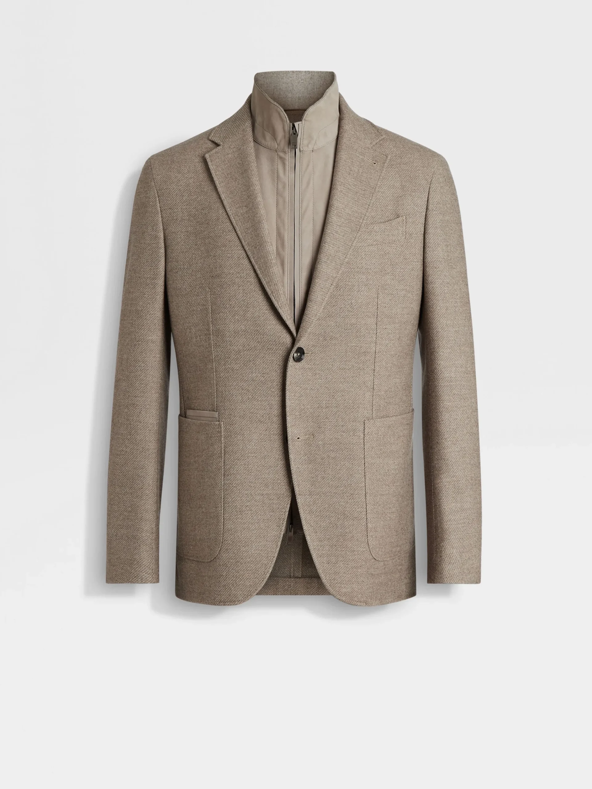 Blazers>ZEGNA Light Taupe Trofeo™ Cashmere Jacket LightTaupe