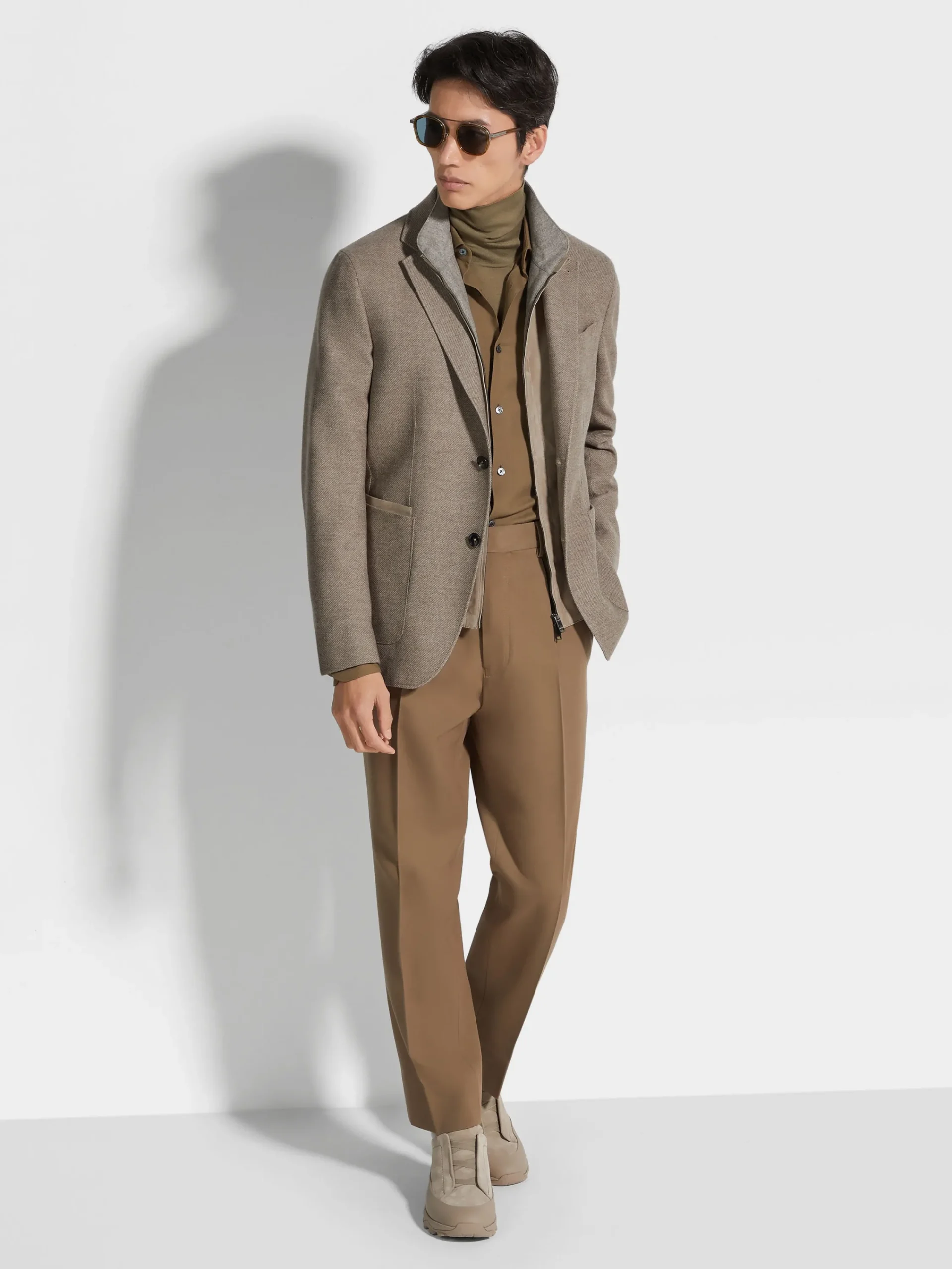 Blazers>ZEGNA Light Taupe Trofeo™ Cashmere Jacket LightTaupe