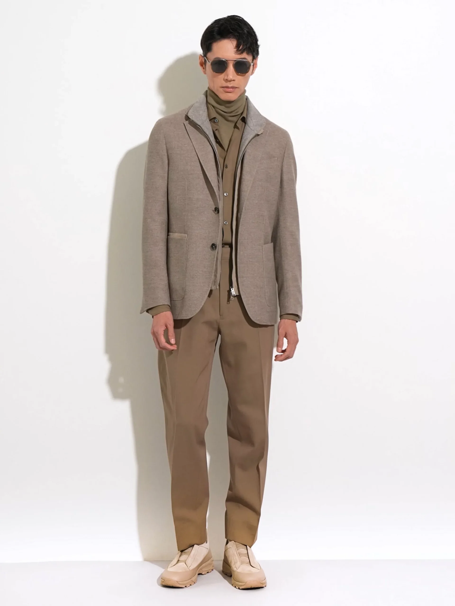 Blazers>ZEGNA Light Taupe Trofeo™ Cashmere Jacket LightTaupe