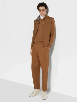 Jackets And Coats>ZEGNA Microfiber Reversible Brezza Vest DarkFoliage/Grey