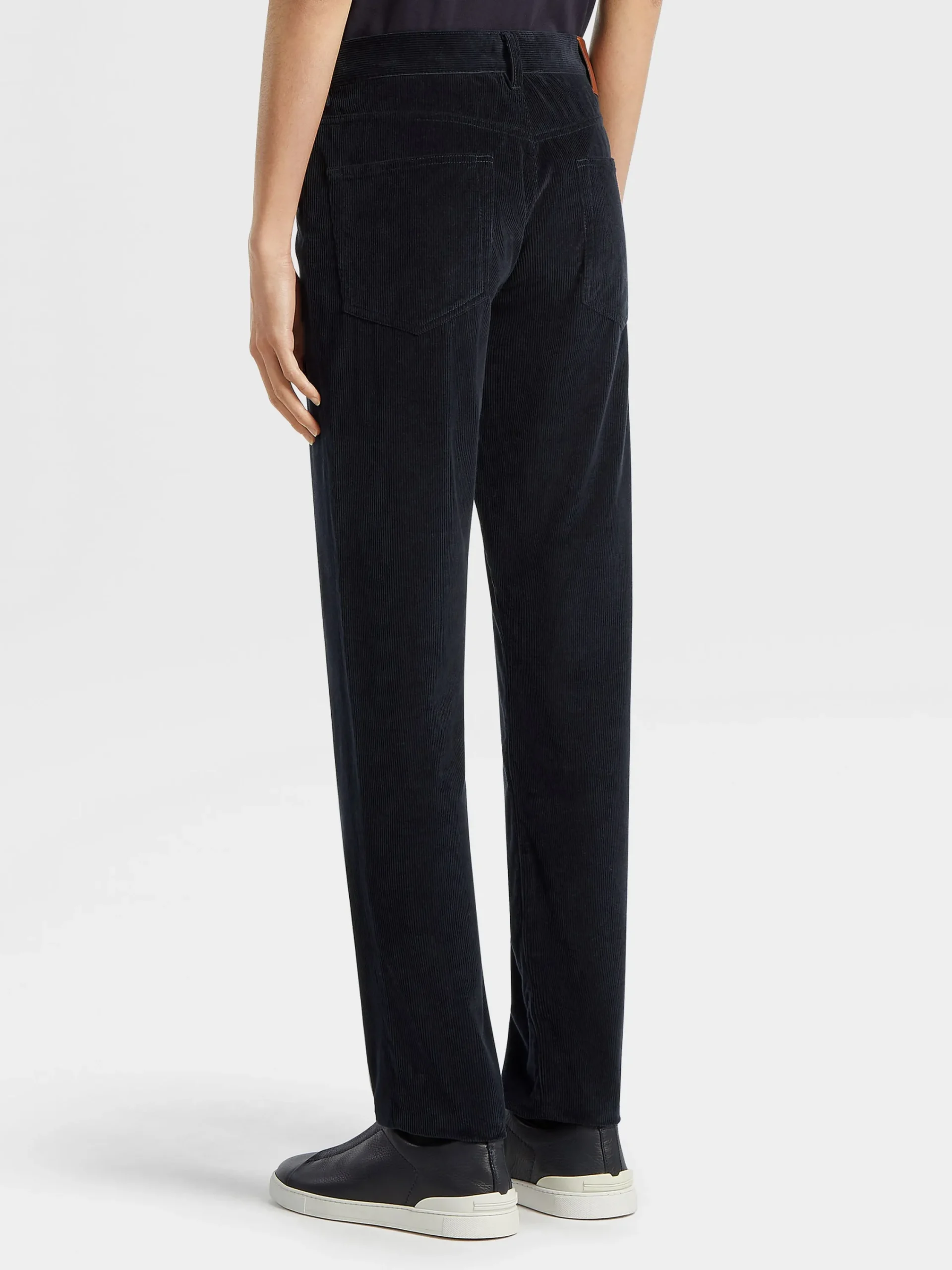 Jeans>ZEGNA Navy Blue Cashco Roccia Pants NavyBlue