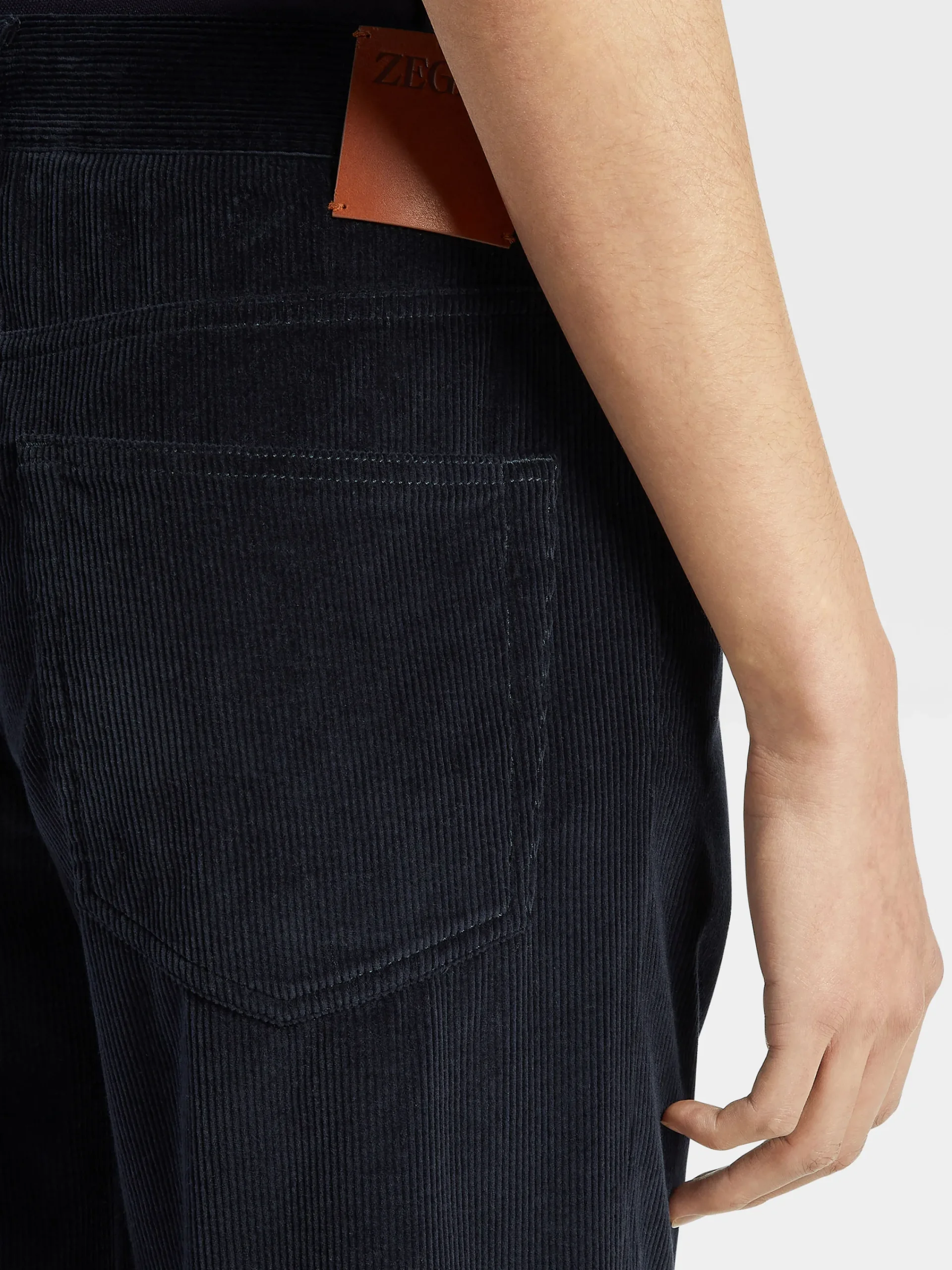 Jeans>ZEGNA Navy Blue Cashco Roccia Pants NavyBlue