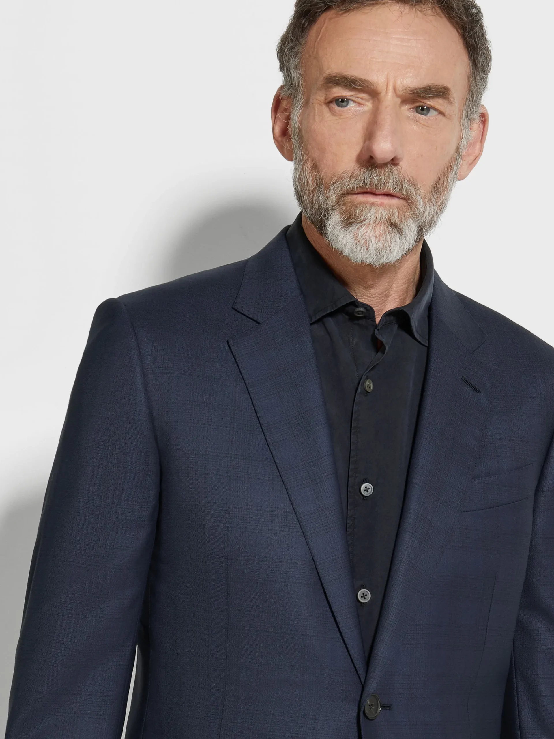 Suits>ZEGNA Navy Blue Centoventimila Wool Suit NavyBlue