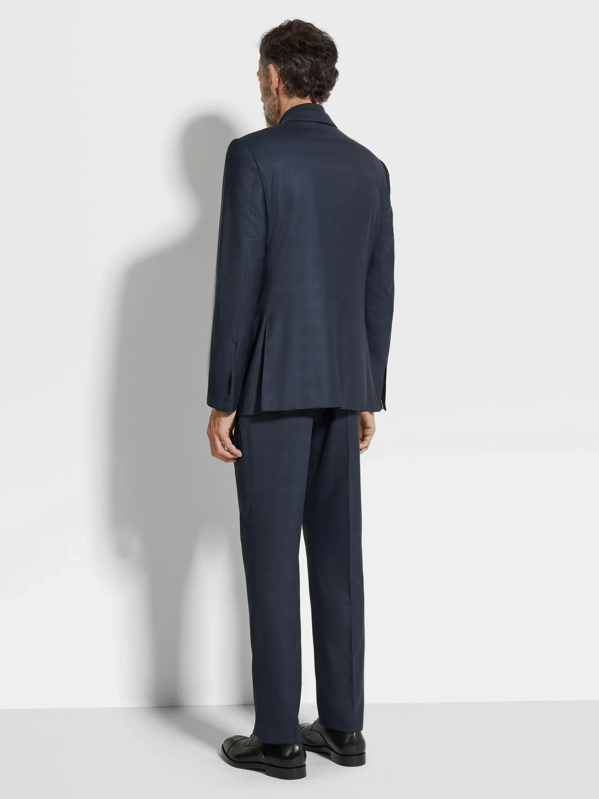 Suits>ZEGNA Navy Blue Centoventimila Wool Suit NavyBlue