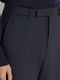 Pants>ZEGNA Navy Blue High Performance™ Wool Pants NavyBlue