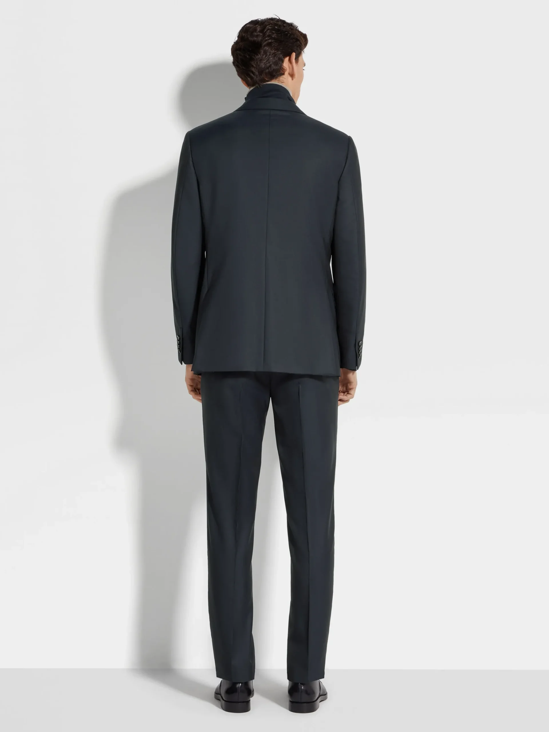 Suits>ZEGNA Navy Blue 15milmil15 Wool Suit NavyBlue