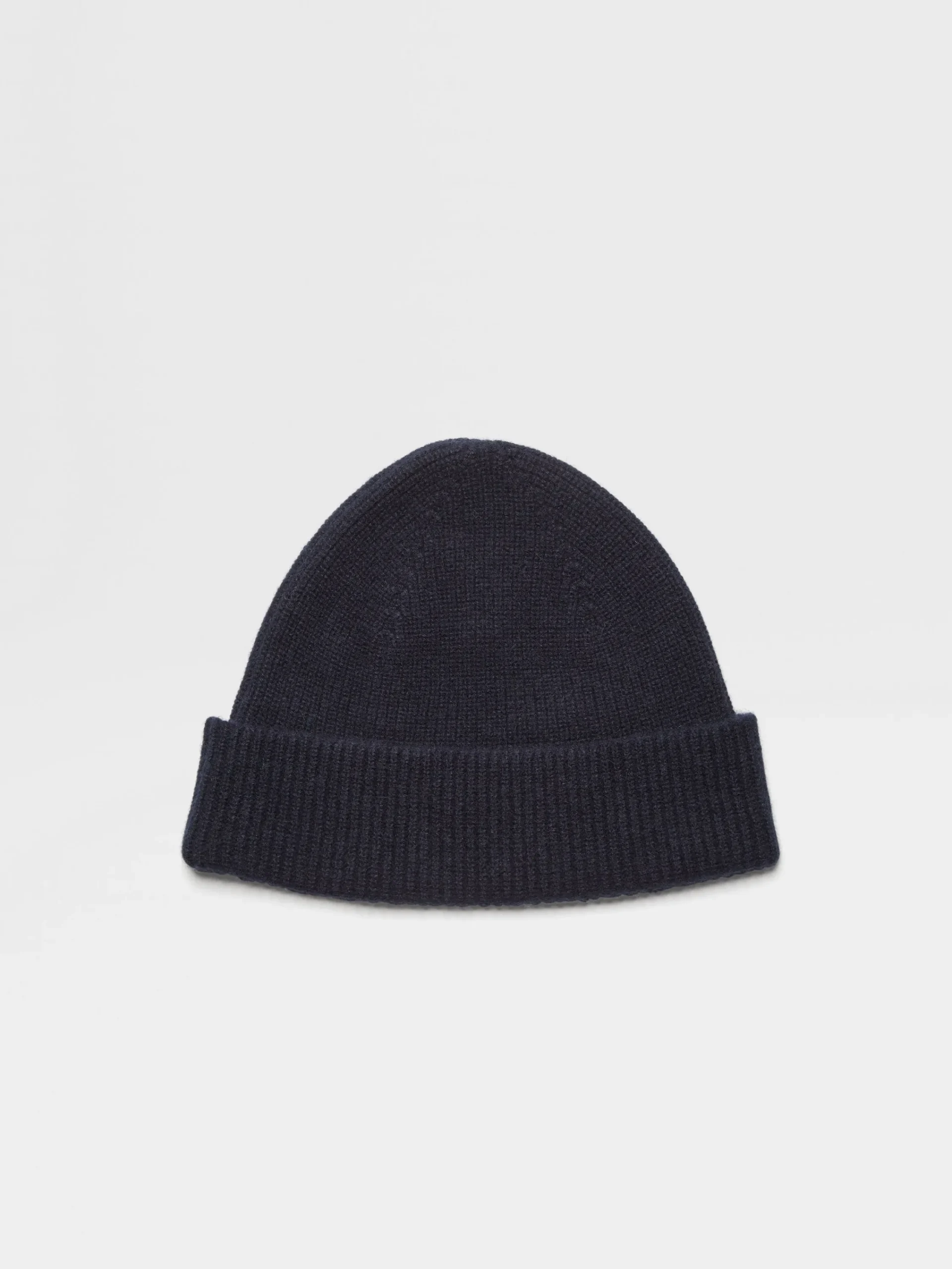 Small Gifts|Soft Accessories>ZEGNA Navy Blue Oasi Cashmere Beanie NavyBlue