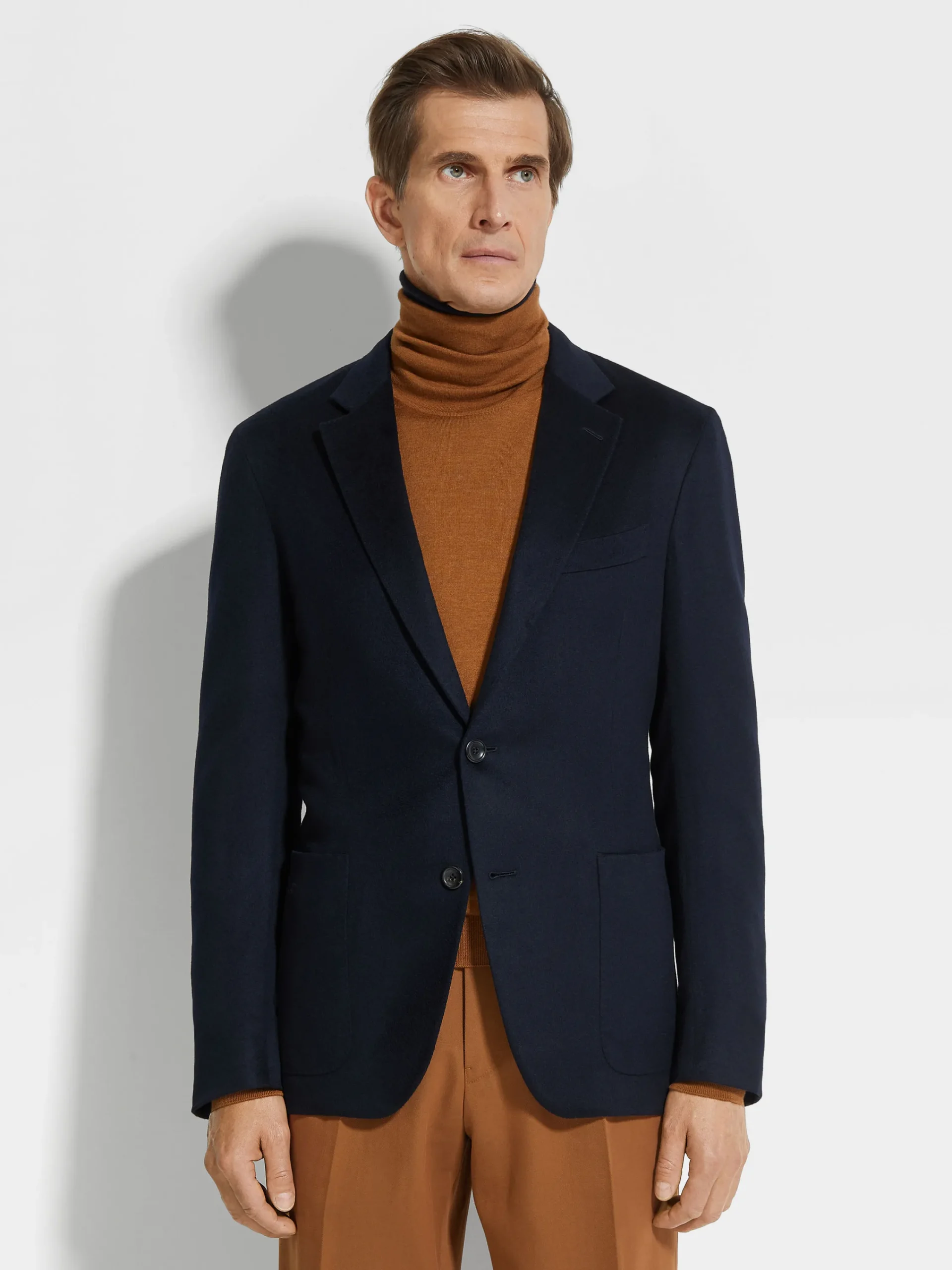 Blazers>ZEGNA Navy Blue Oasi Cashmere Jacket NavyBlue