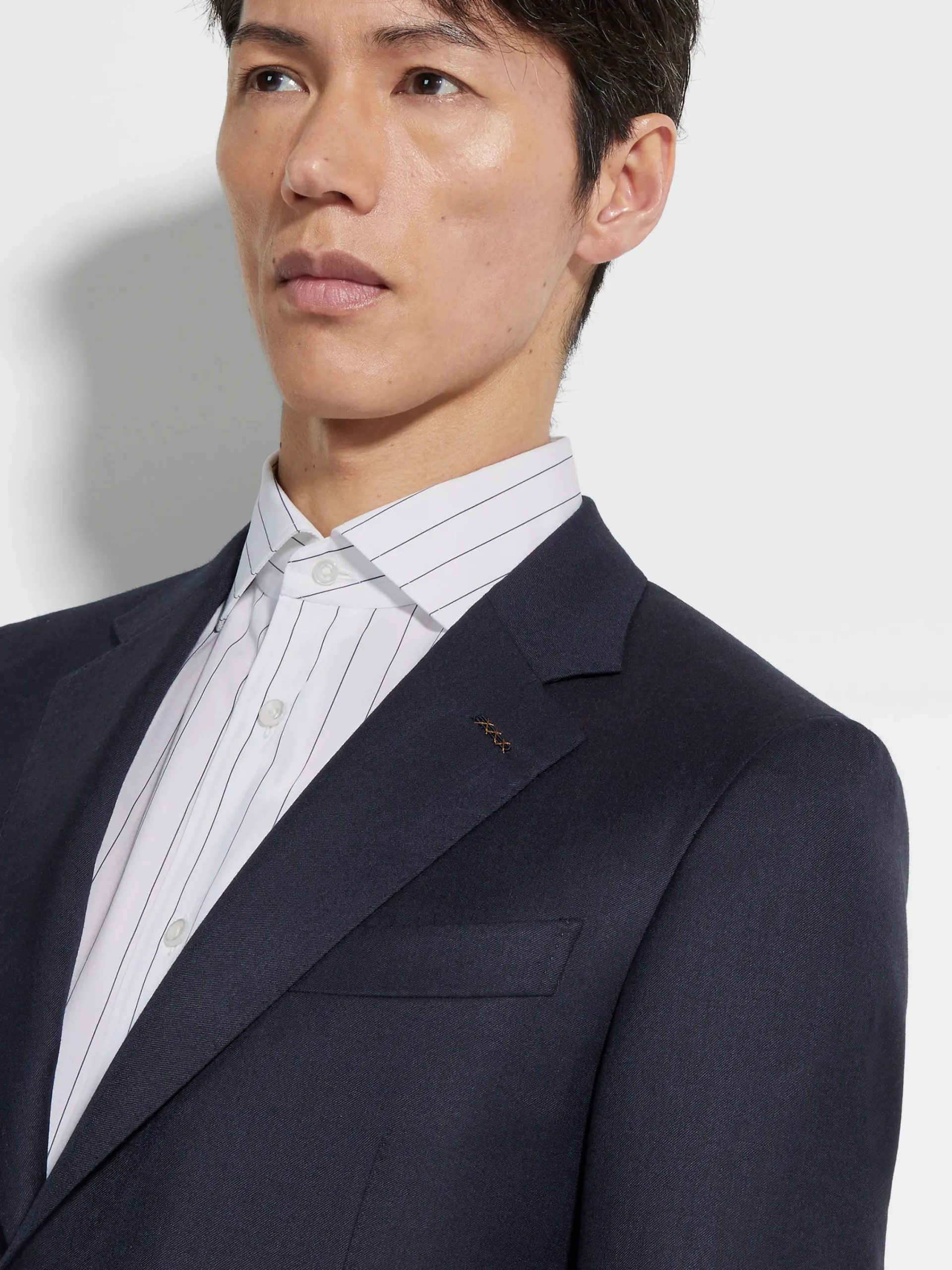Suits>ZEGNA Navy Blue Oasi Cashmere Suit NavyBlue