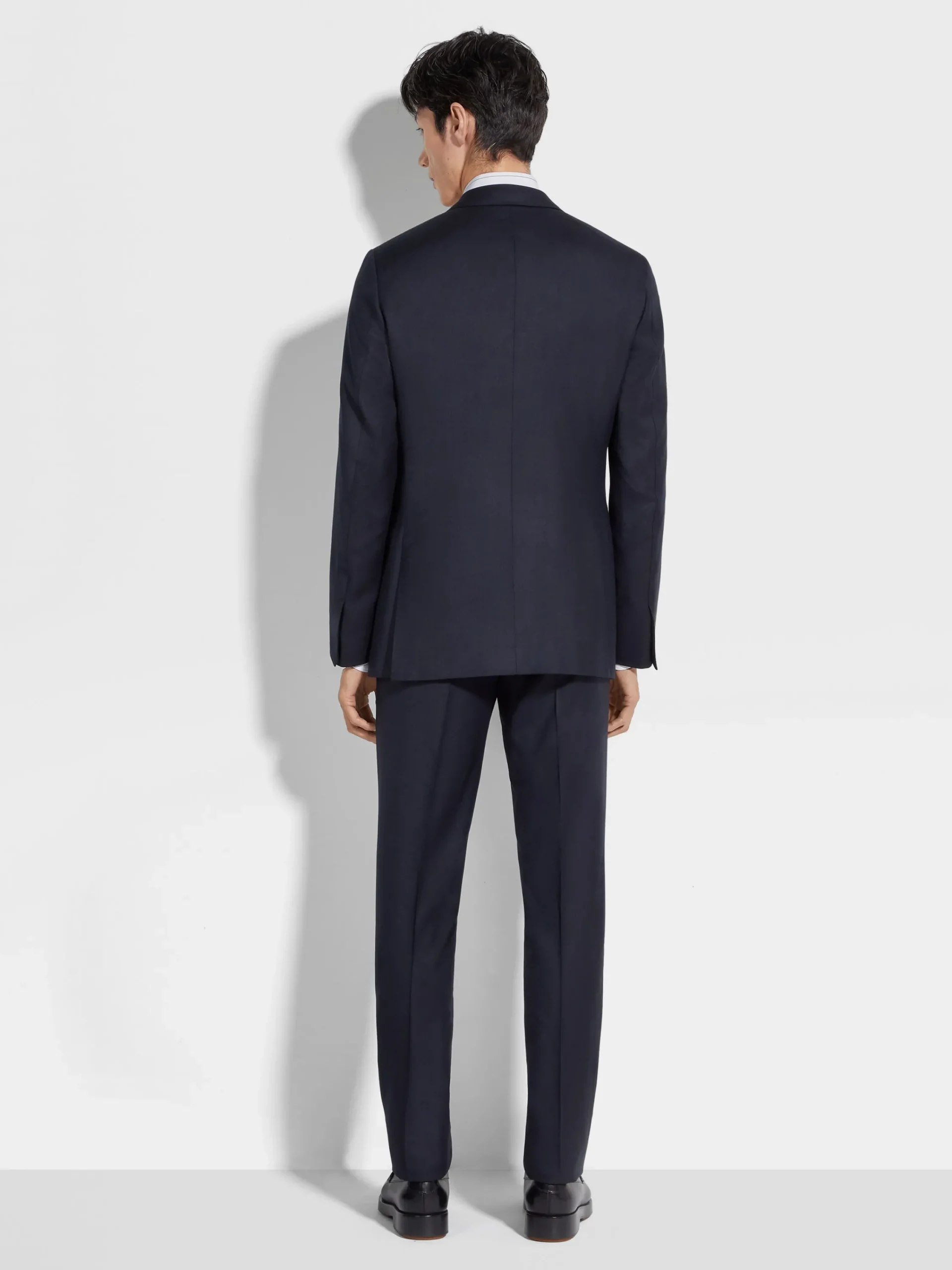 Suits>ZEGNA Navy Blue Oasi Cashmere Suit NavyBlue