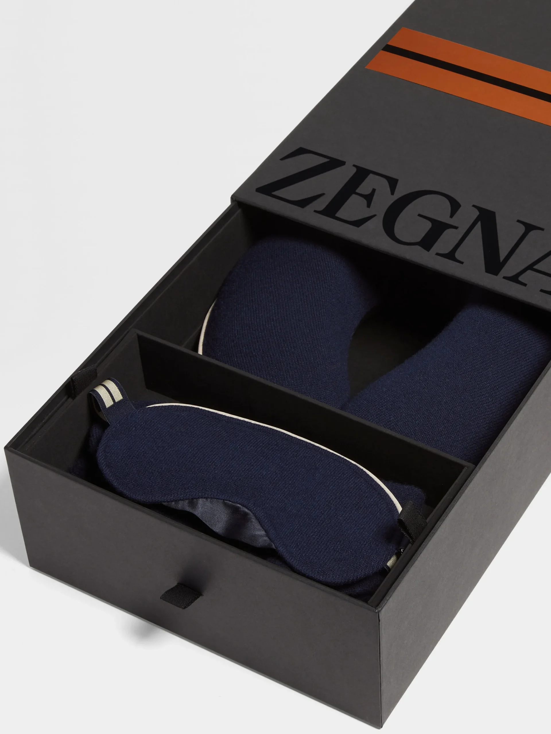 Small Gifts|Travel In Style>ZEGNA Navy Blue Oasi Cashmere Travel Set NavyBlue