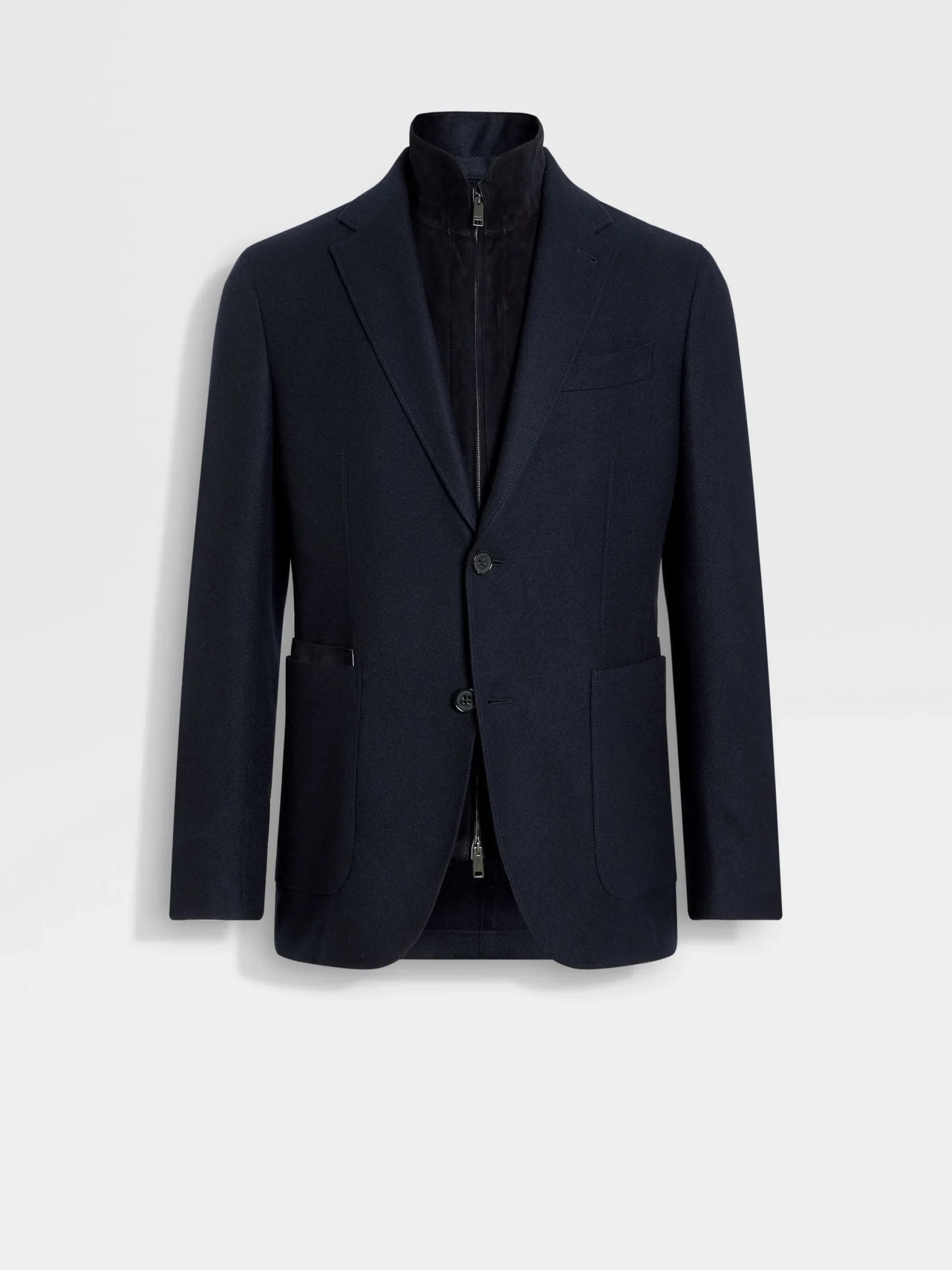 Blazers>ZEGNA Navy Blue Trofeo™ Cashmere Jacket NavyBlue