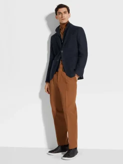 Blazers>ZEGNA Navy Blue Trofeo™ Cashmere Jacket NavyBlue