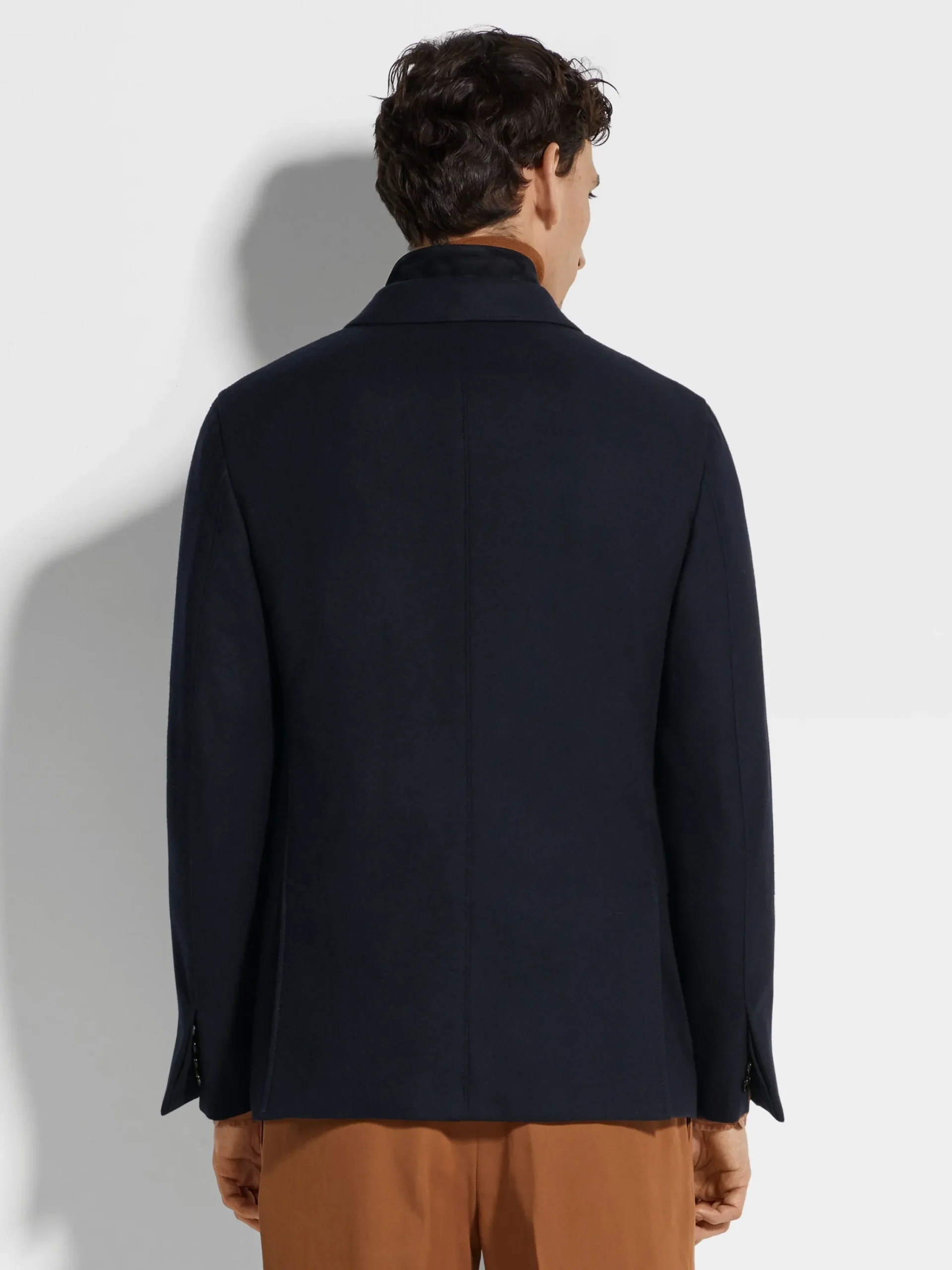 Blazers>ZEGNA Navy Blue Trofeo™ Cashmere Jacket NavyBlue