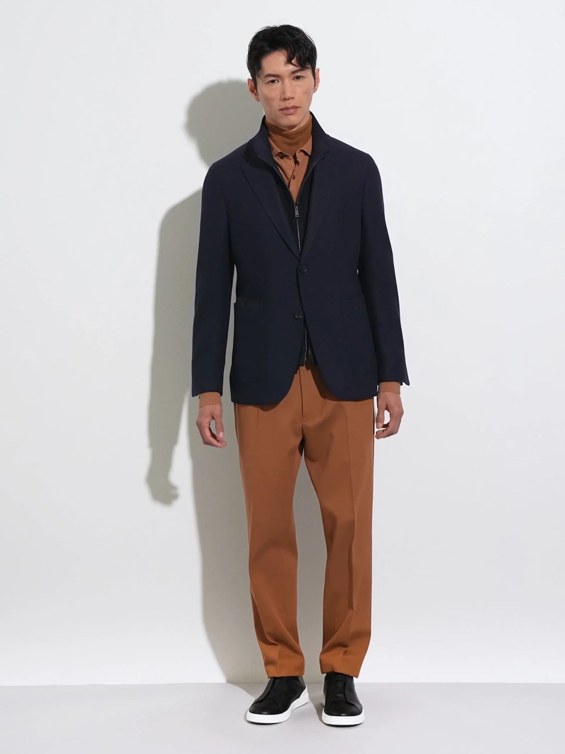 Blazers>ZEGNA Navy Blue Trofeo™ Cashmere Jacket NavyBlue