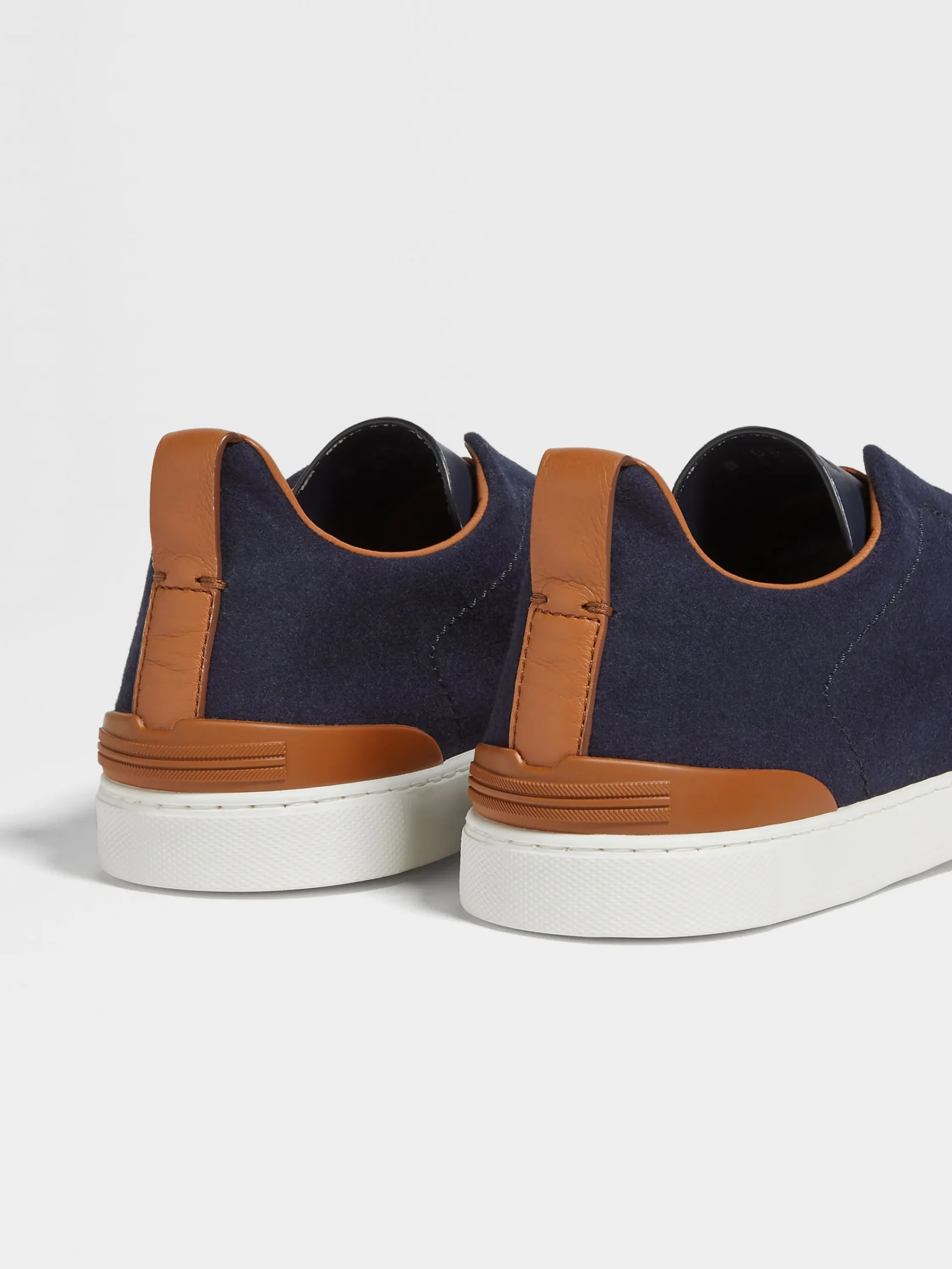 Sneakers>ZEGNA Navy Blue #UseTheExisting™ Triple Stitch™ Sneakers NavyBlue