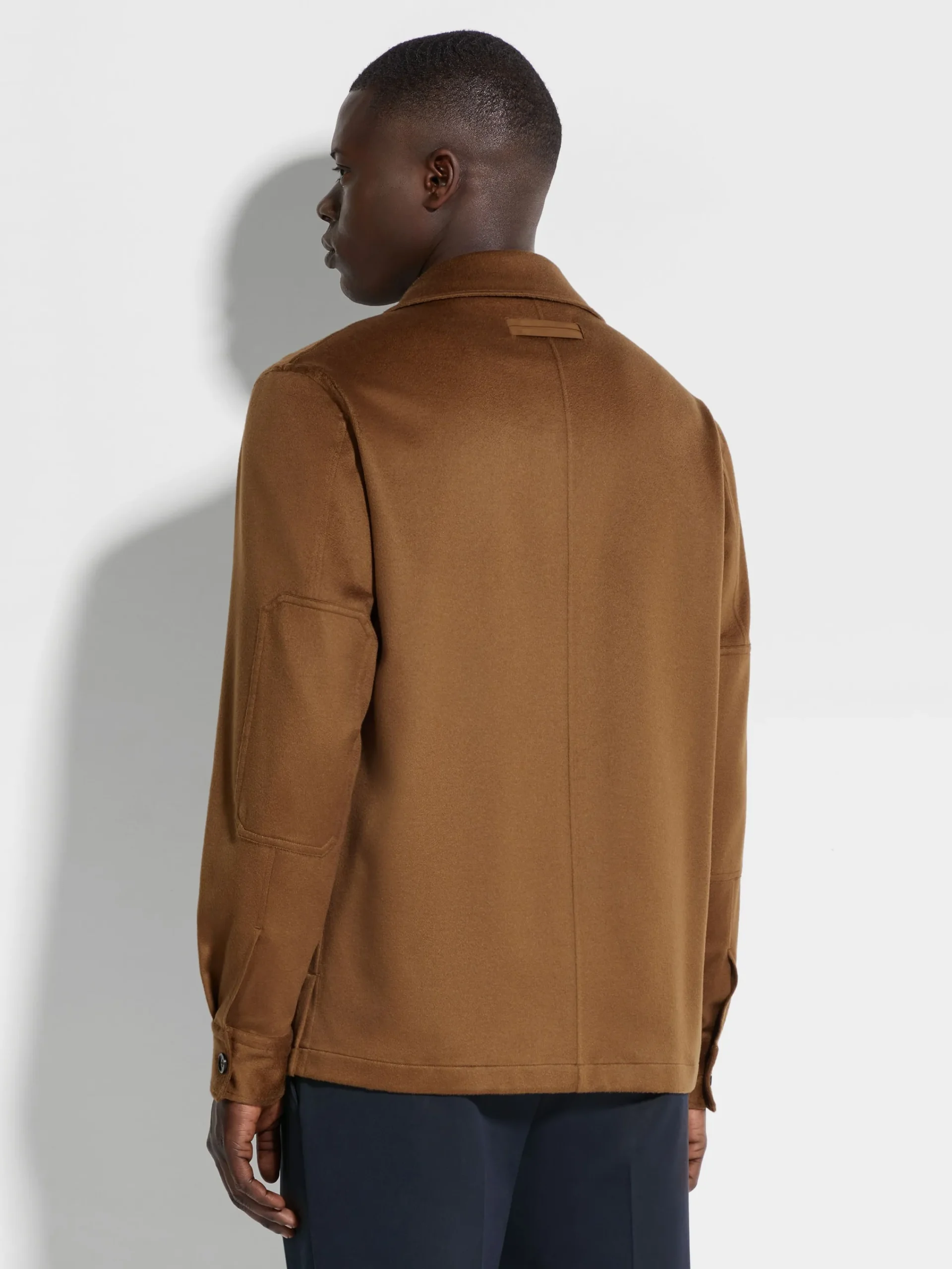 Overshirts And Chore Jackets>ZEGNA Oasi Cashmere Alba Overshirt DarkFoliage