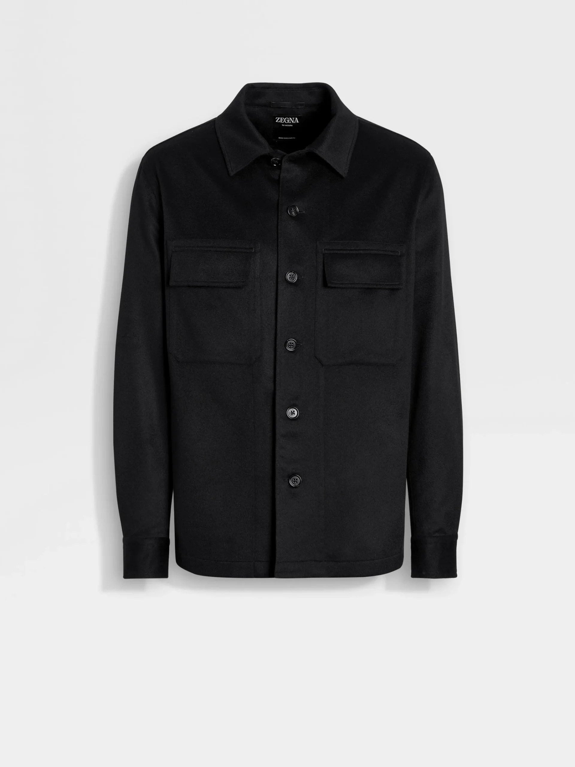 Travel In Style|Overshirts And Chore Jackets>ZEGNA Oasi Cashmere Alba Overshirt Black