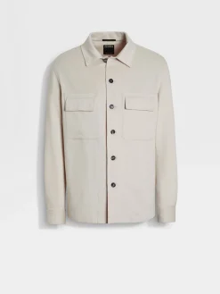 Overshirts And Chore Jackets>ZEGNA Oasi Cashmere Alba Overshirt White