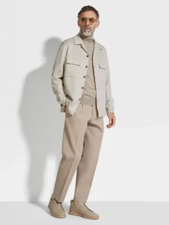 Overshirts And Chore Jackets>ZEGNA Oasi Cashmere Alba Overshirt White