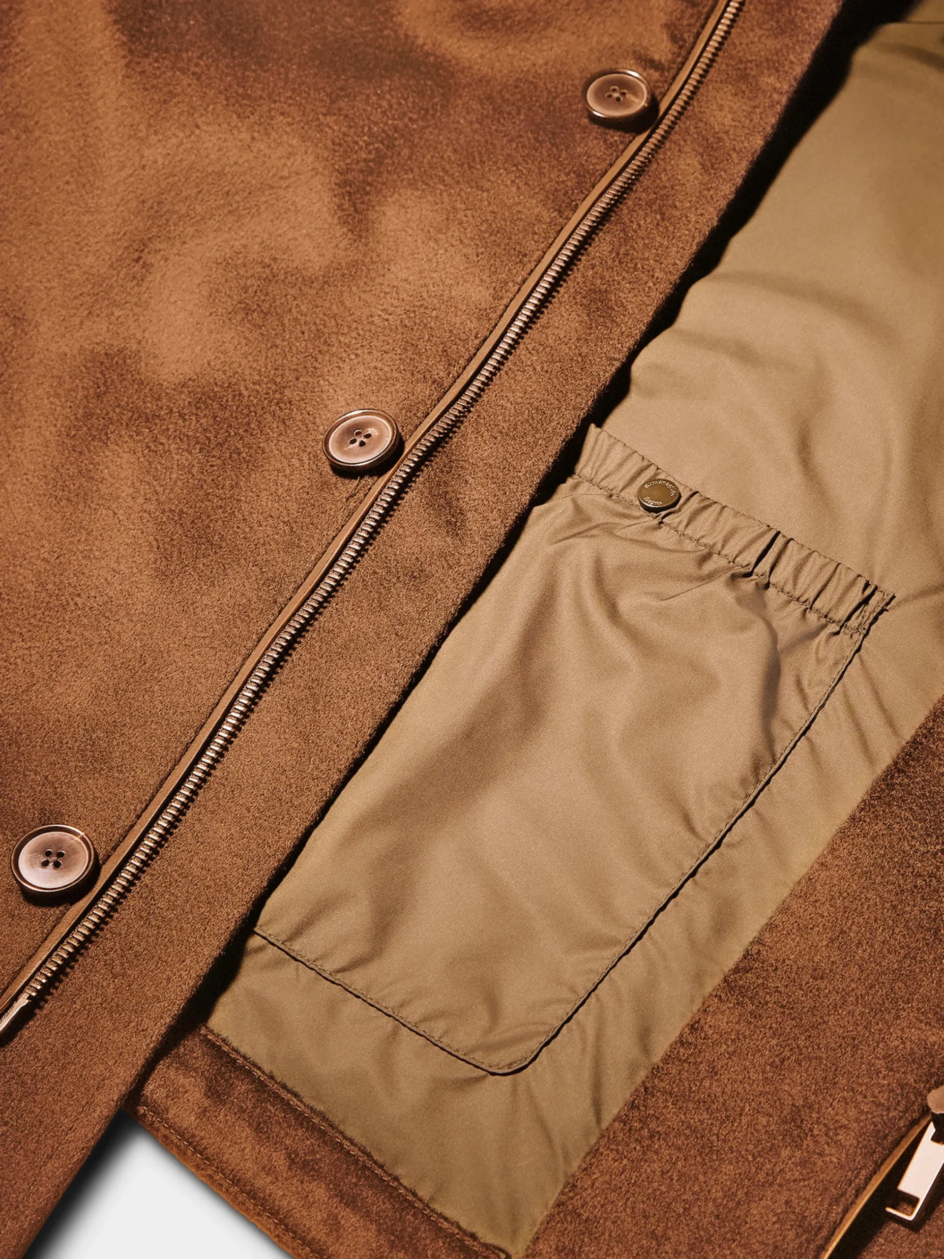 Jackets And Coats>ZEGNA Oasi Cashmere Cima Overjacket Foliage