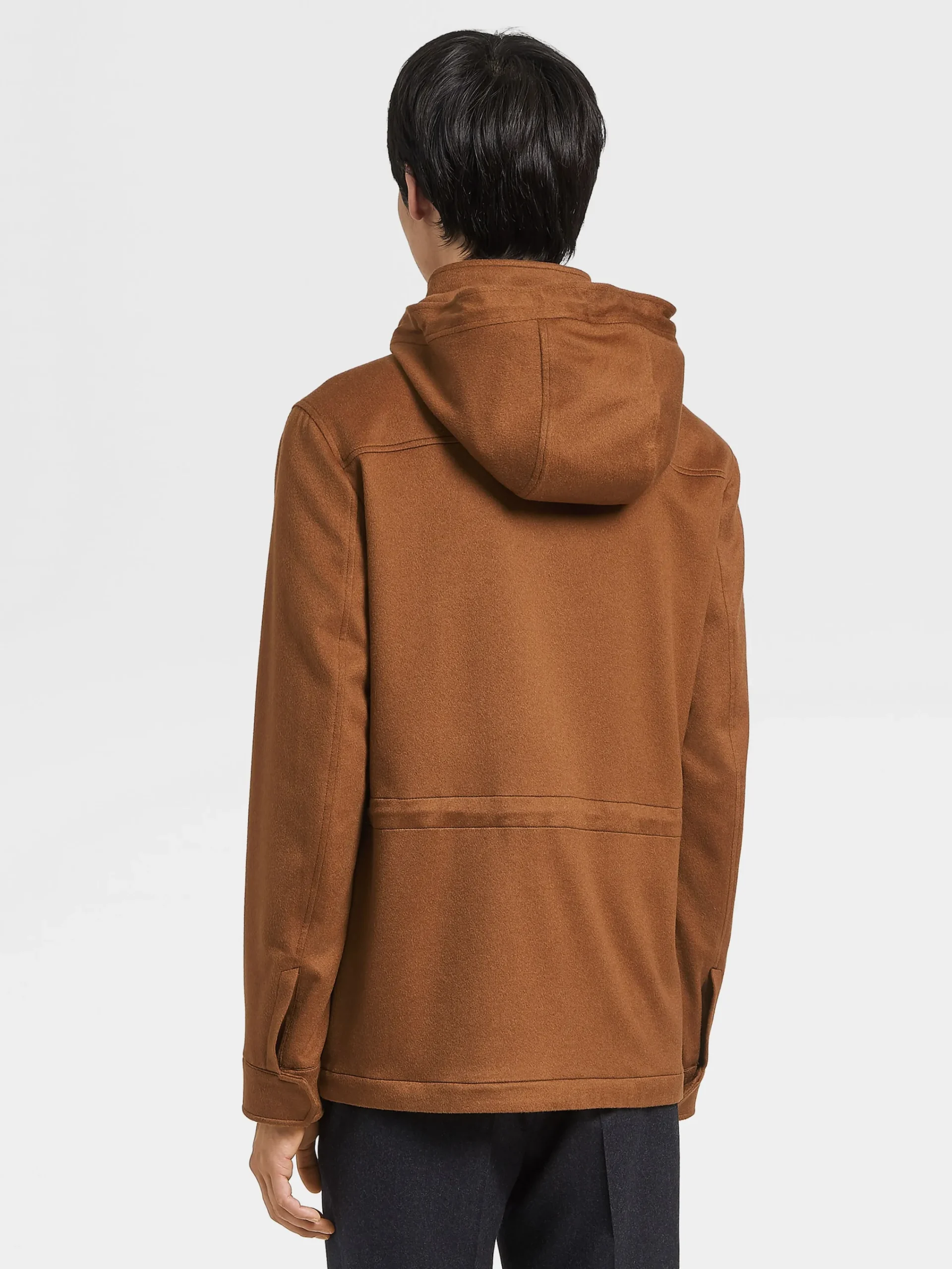 Jackets And Coats>ZEGNA Oasi Cashmere Cima Overjacket Foliage