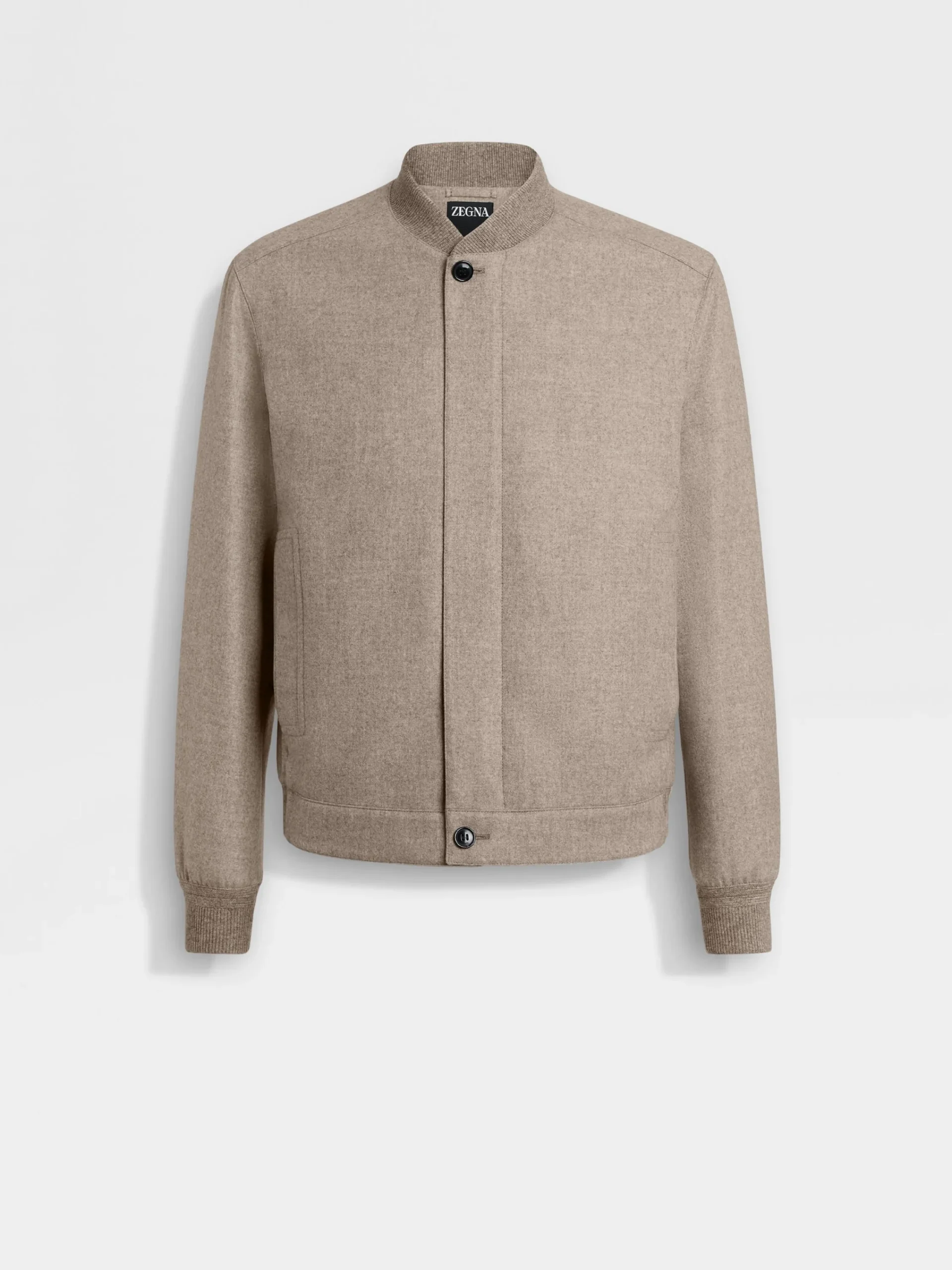 Jackets And Coats>ZEGNA Oasi Cashmere Elements Bomber LightTaupe