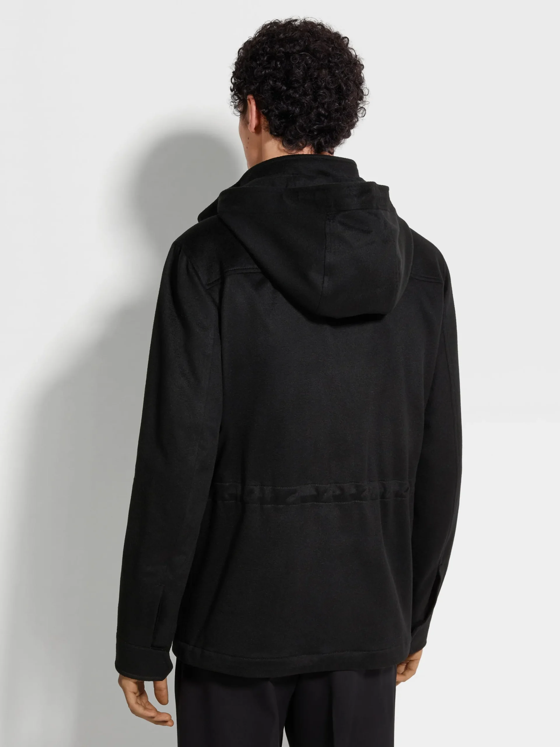 Jackets And Coats>ZEGNA Oasi Cashmere Elements Cima Overjacket Black