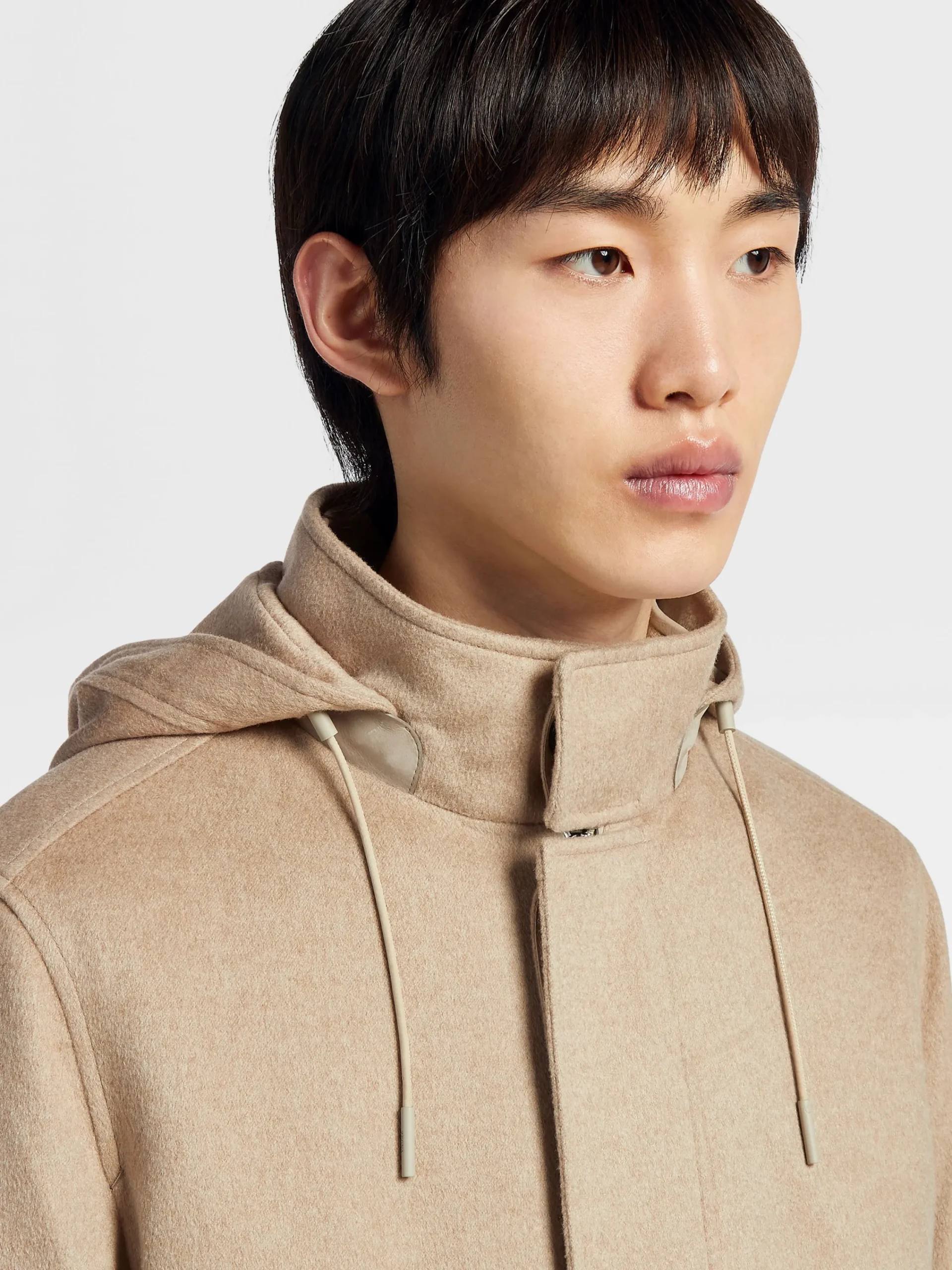 Jackets And Coats>ZEGNA Oasi Cashmere Elements Cima Overjacket LightTaupe