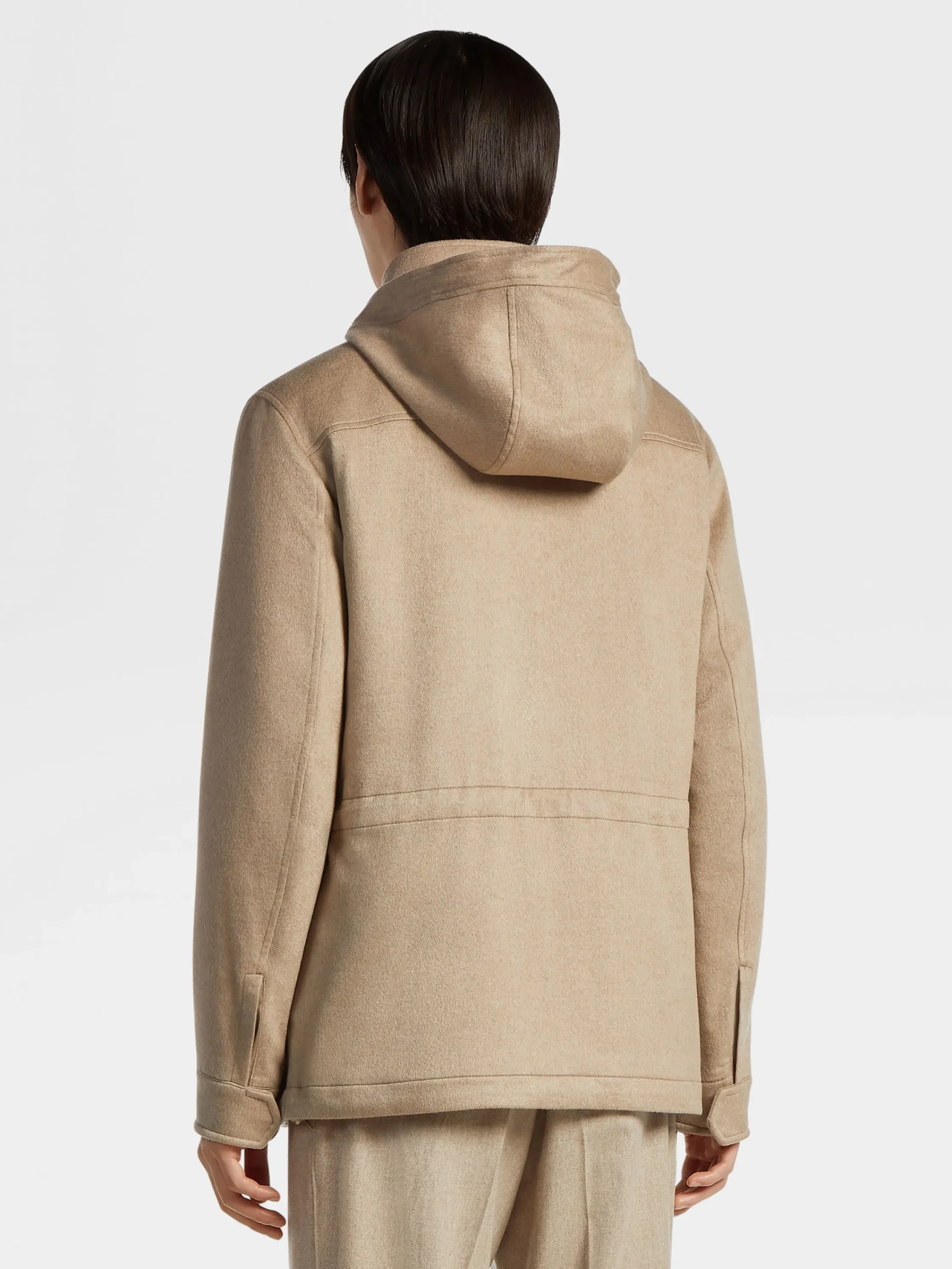 Jackets And Coats>ZEGNA Oasi Cashmere Elements Cima Overjacket LightTaupe