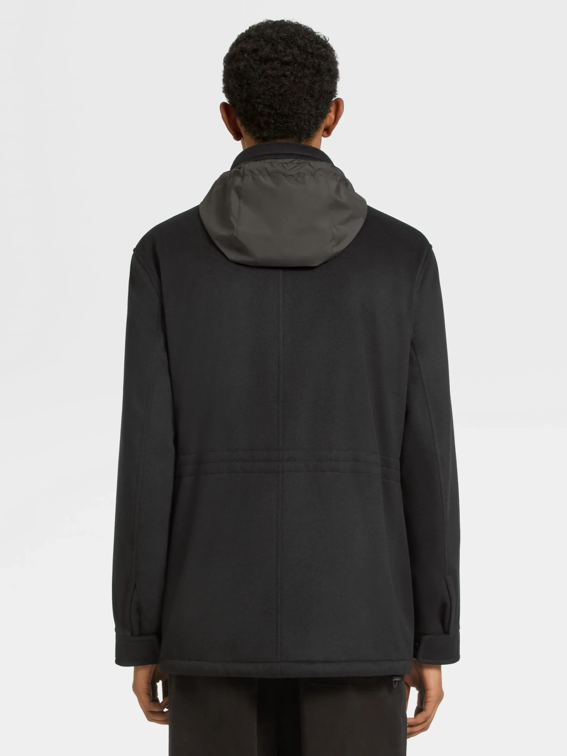 Jackets And Coats>ZEGNA Oasi Cashmere Elements Vetta Overjacket Black