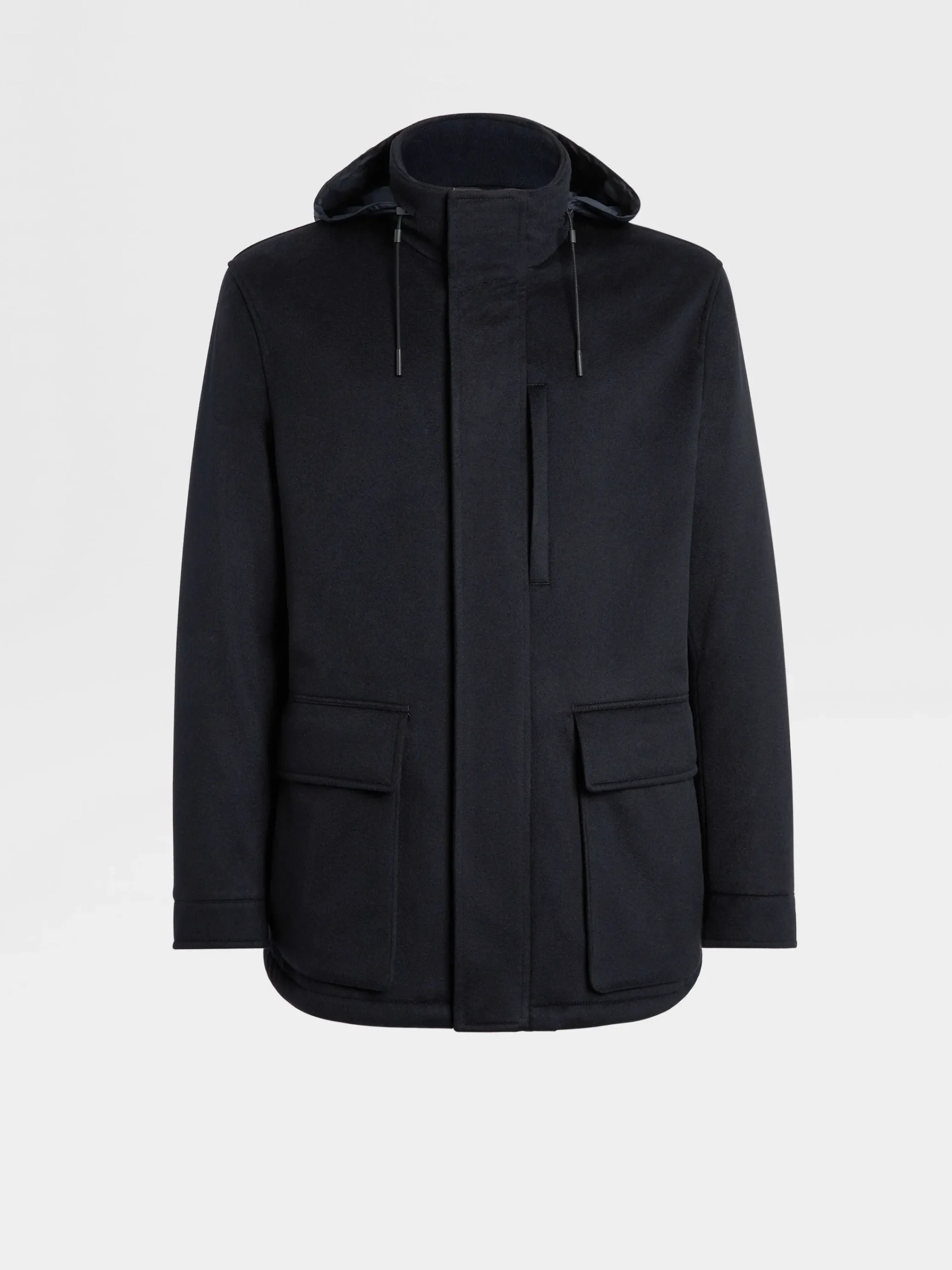 Jackets And Coats>ZEGNA Oasi Cashmere Elements Vetta Overjacket NavyBlue