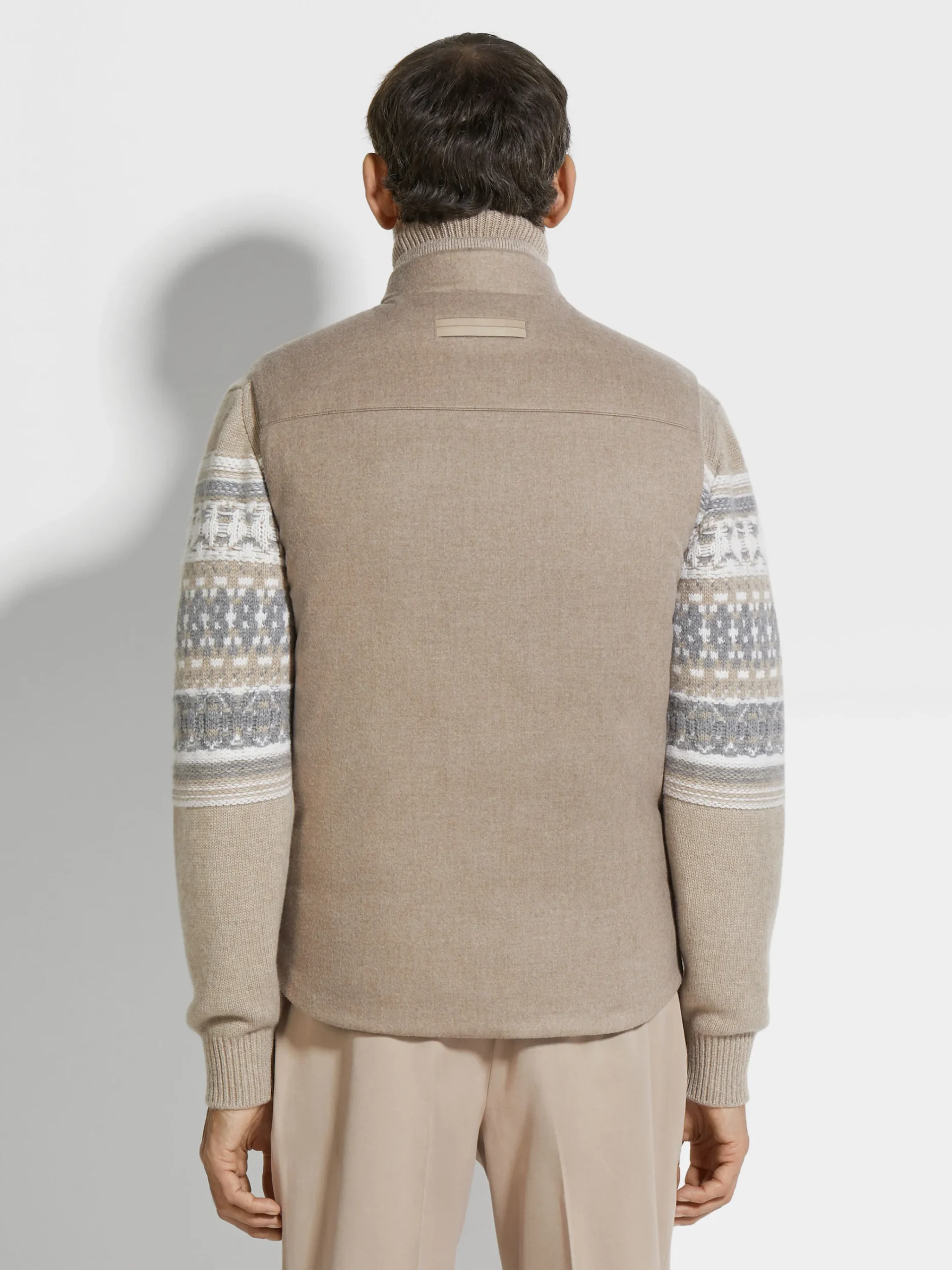 Travel In Style|Down Jackets>ZEGNA Oasi Cashmere Elements Vest LightTaupe