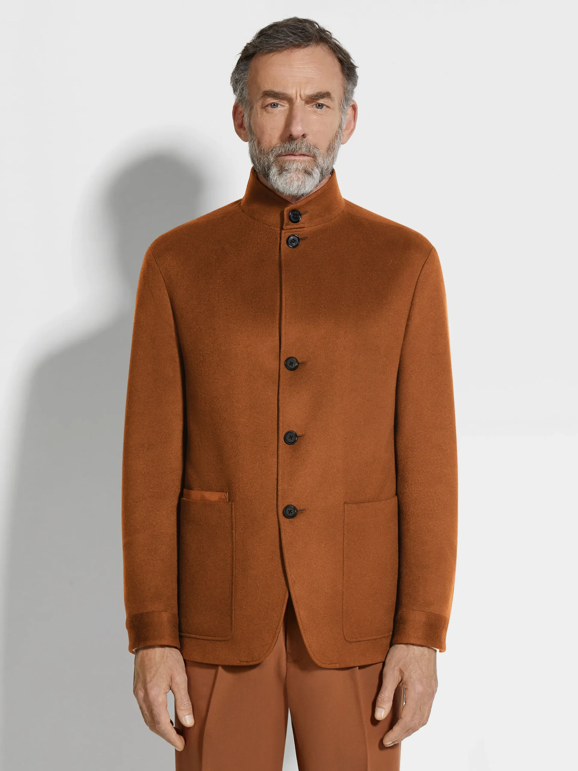 Overshirts And Chore Jackets|Jackets And Coats>ZEGNA Oasi Cashmere Il Conte Jacket DarkFoliage