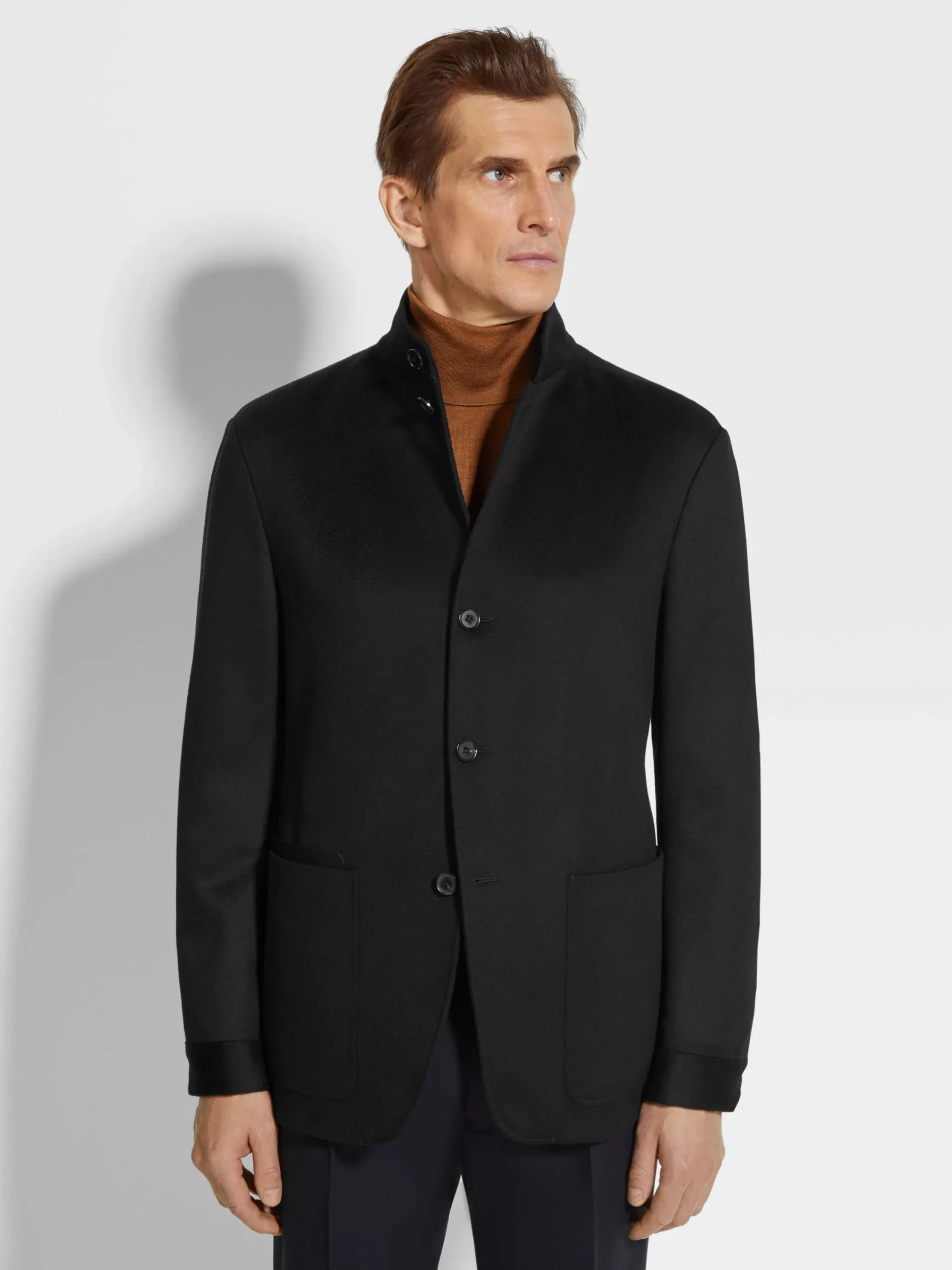 Overshirts And Chore Jackets|Jackets And Coats>ZEGNA Oasi Cashmere Il Conte Jacket Black