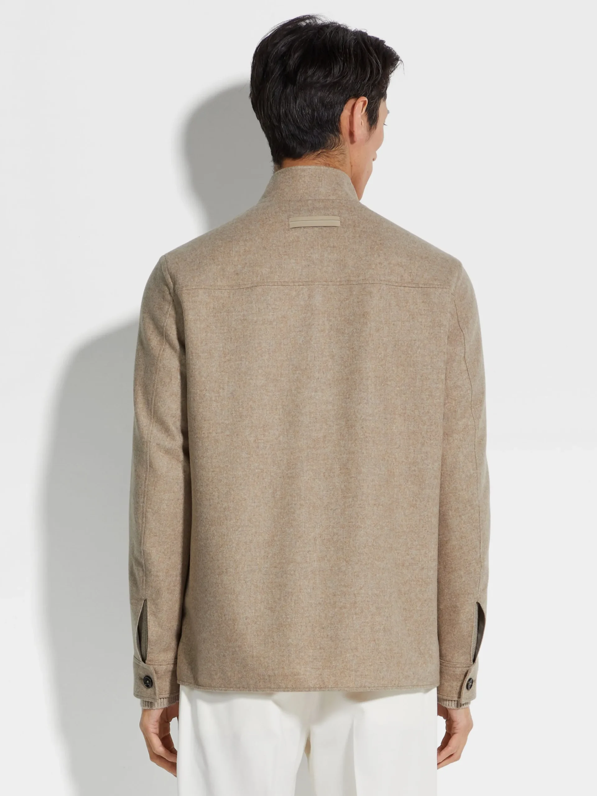 Travel In Style|Overshirts And Chore Jackets>ZEGNA Oasi Cashmere Overshirt LightTaupeMultimélange
