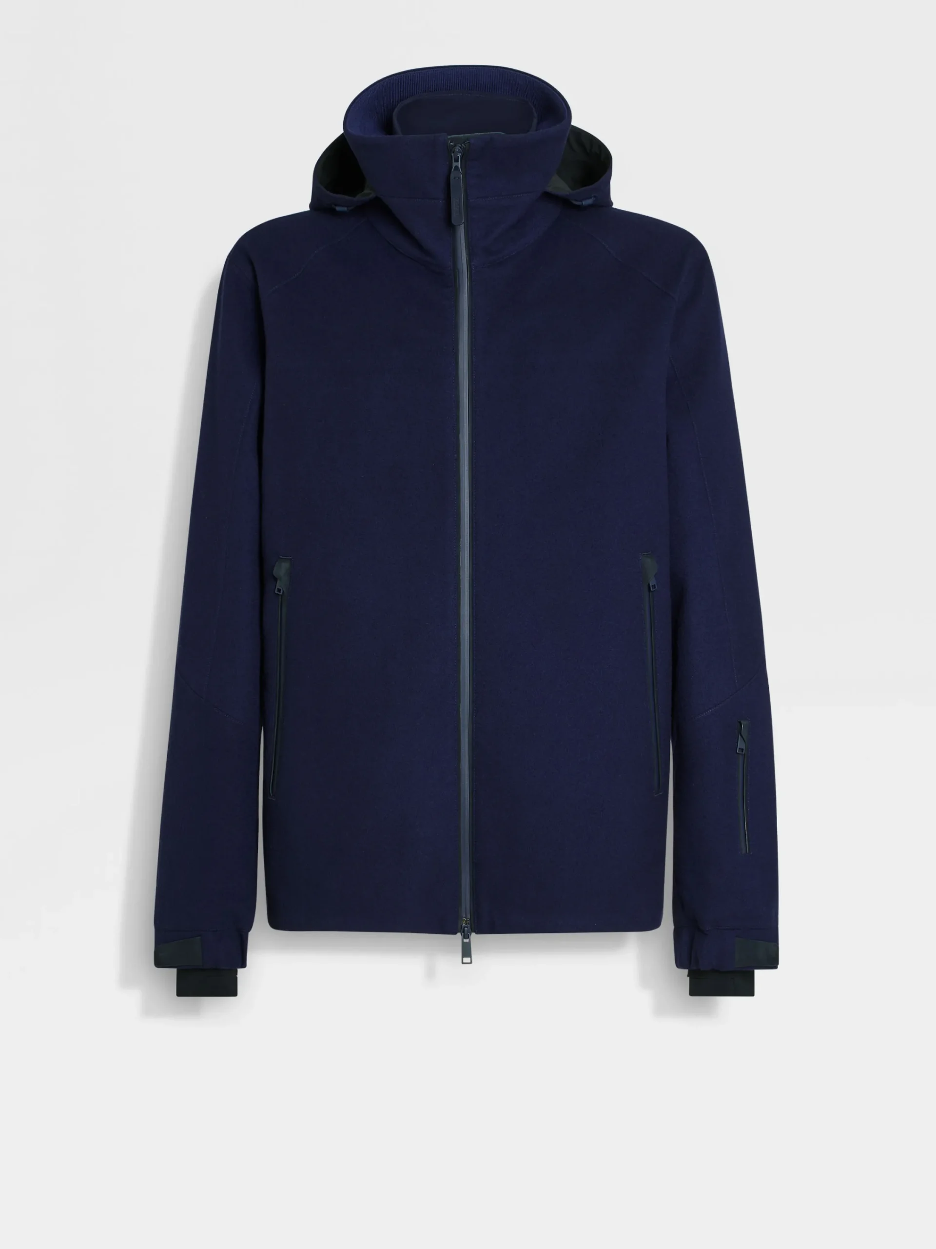 Travel In Style|Jackets And Coats>ZEGNA Oasi Cashmere Ski Jacket InkBlue