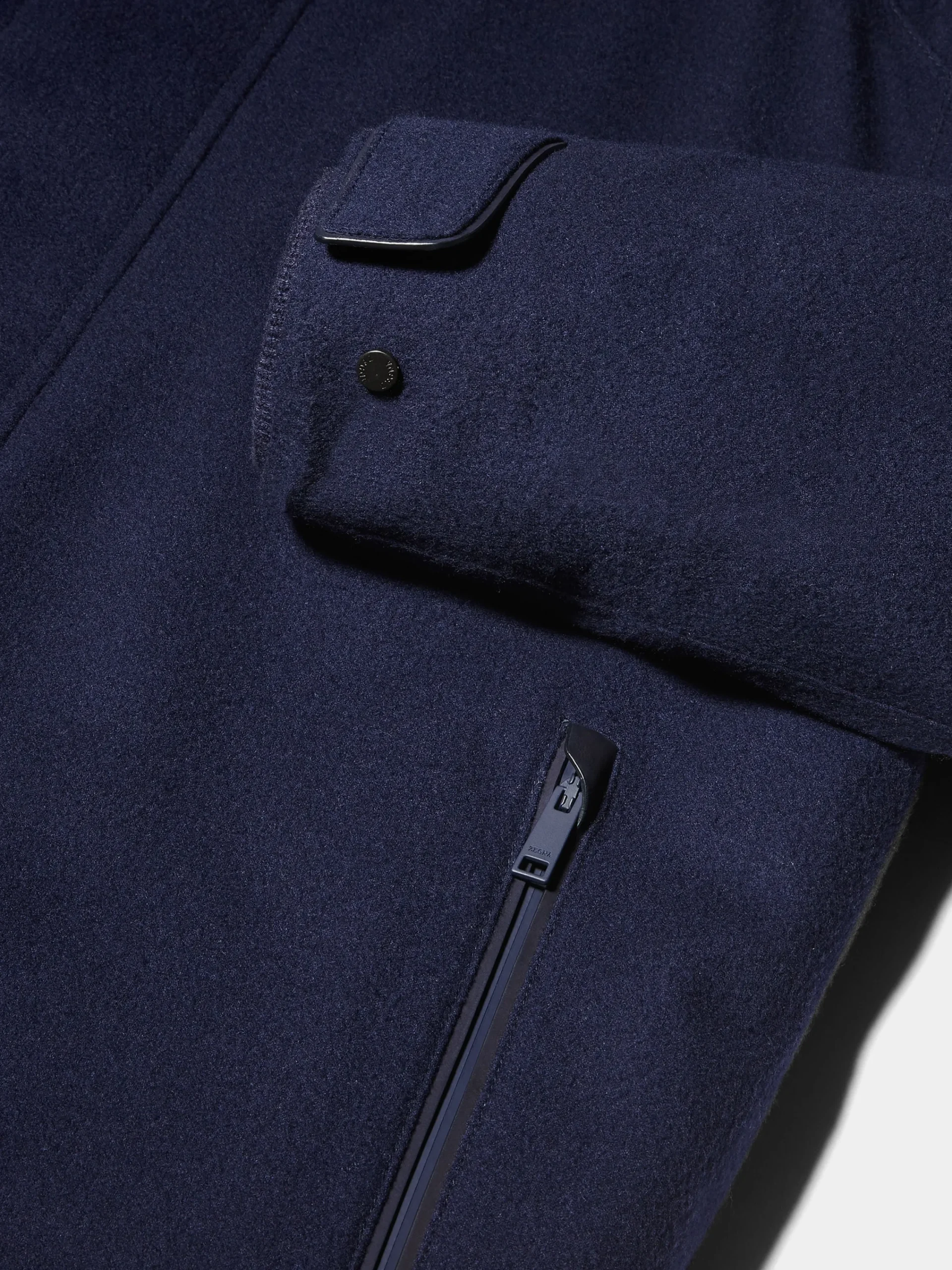 Travel In Style|Jackets And Coats>ZEGNA Oasi Cashmere Ski Jacket InkBlue