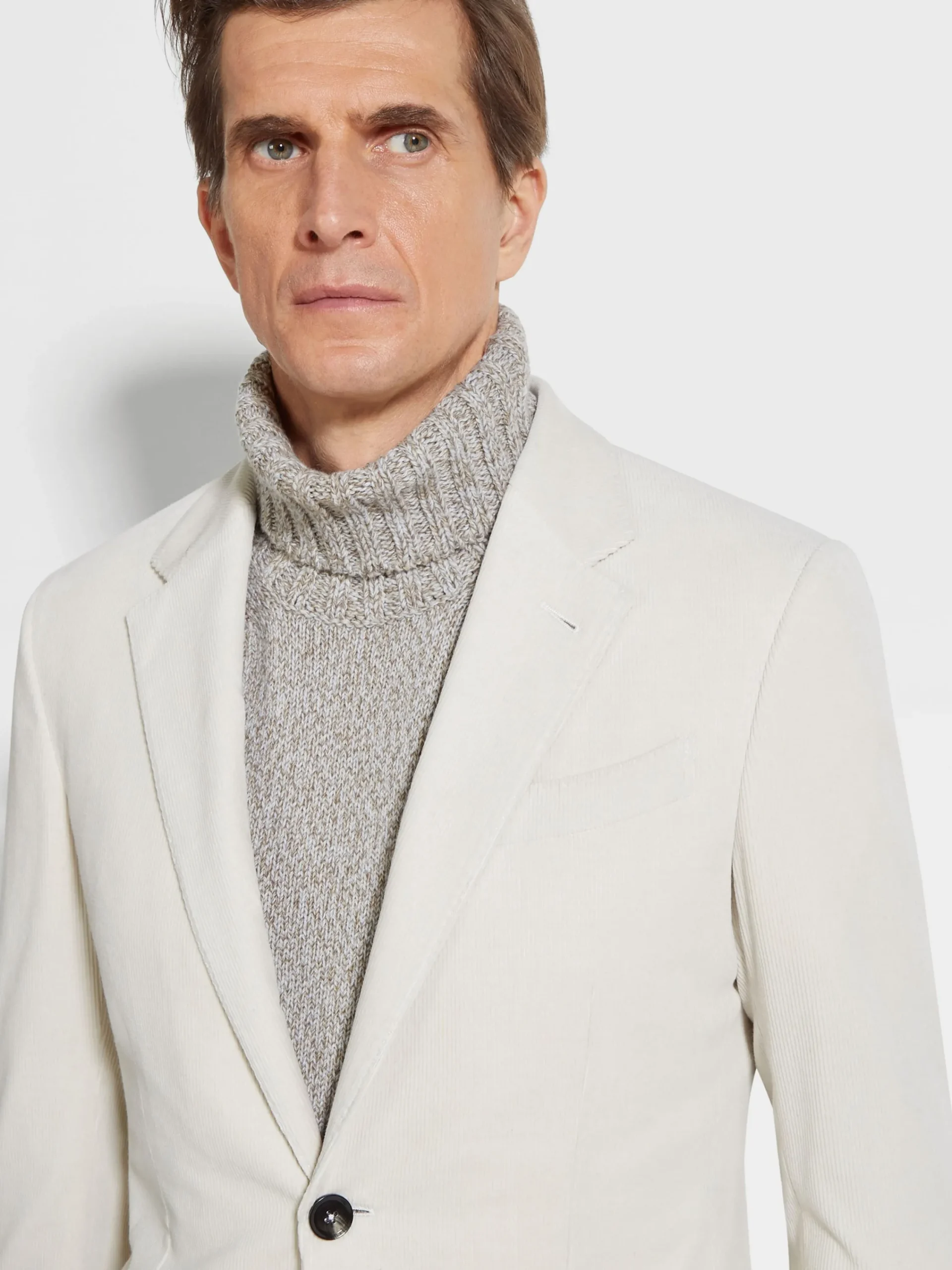Blazers|Suits>ZEGNA Off White Cashco Jacket OffWhite