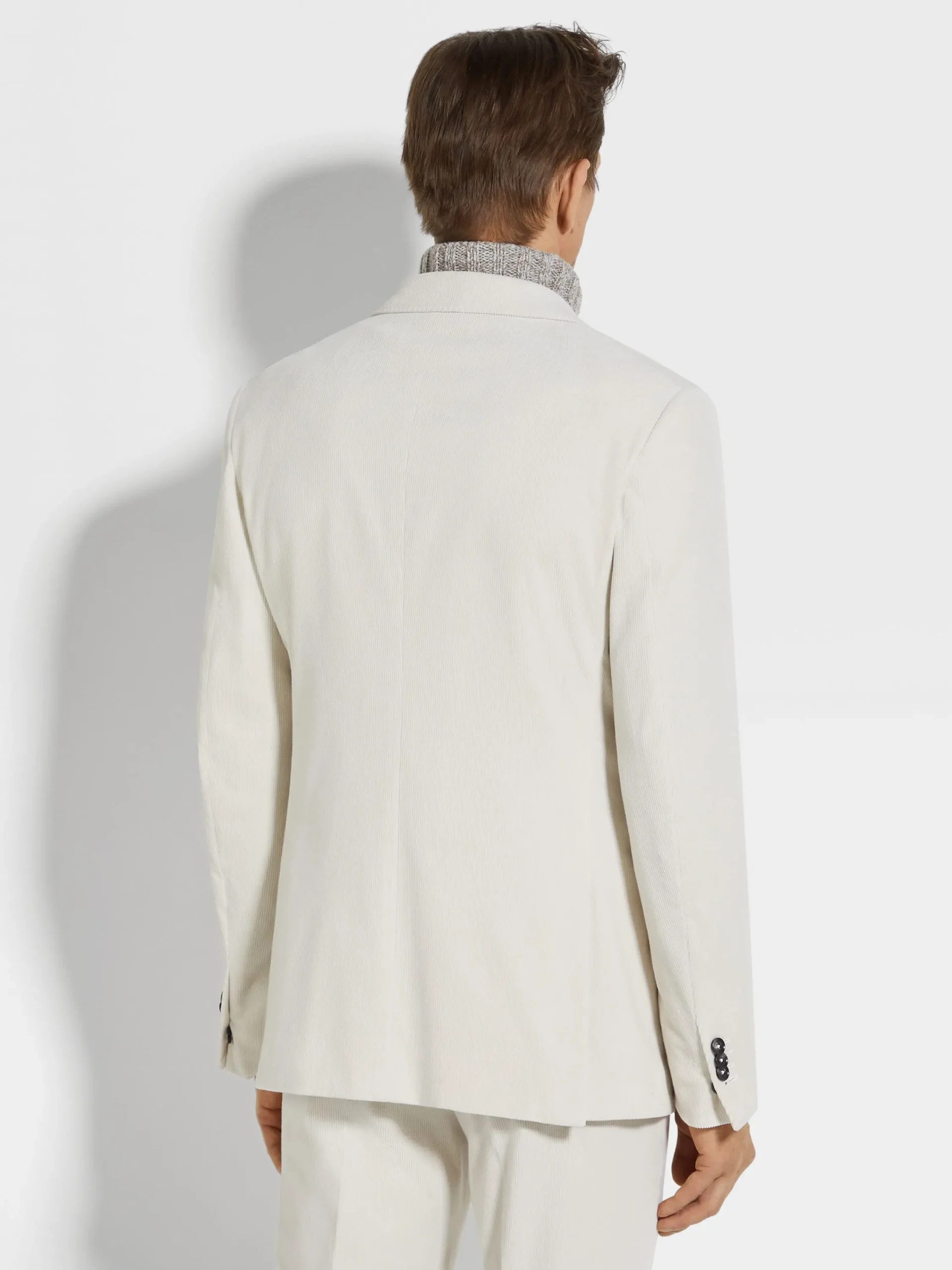 Blazers|Suits>ZEGNA Off White Cashco Jacket OffWhite