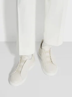 Resort Essentials|Sneakers>ZEGNA Off White Deerskin Triple Stitch™ Sneakers OffWhite