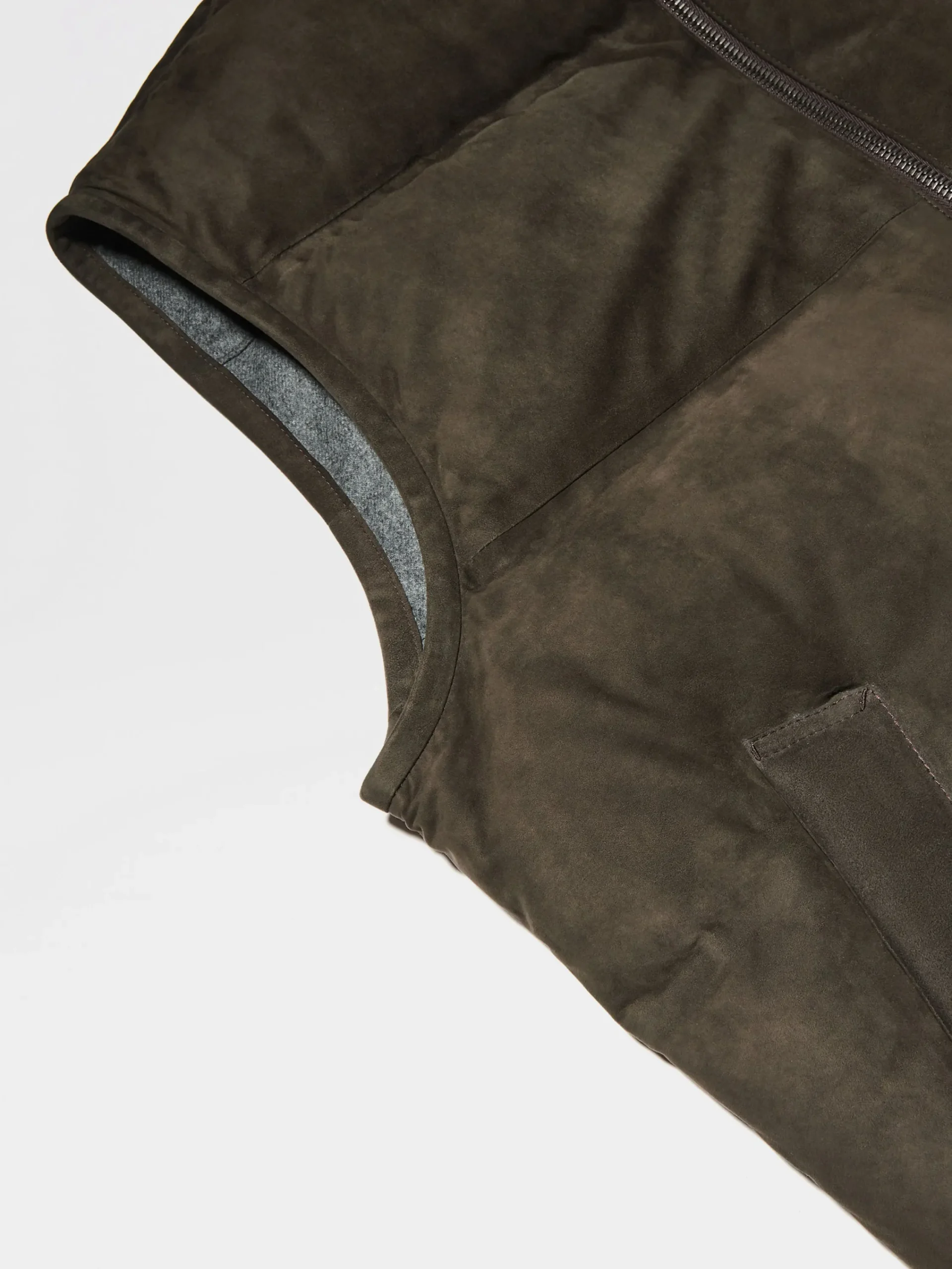 Travel In Style|Jackets And Coats>ZEGNA Suede Vest DarkBrown