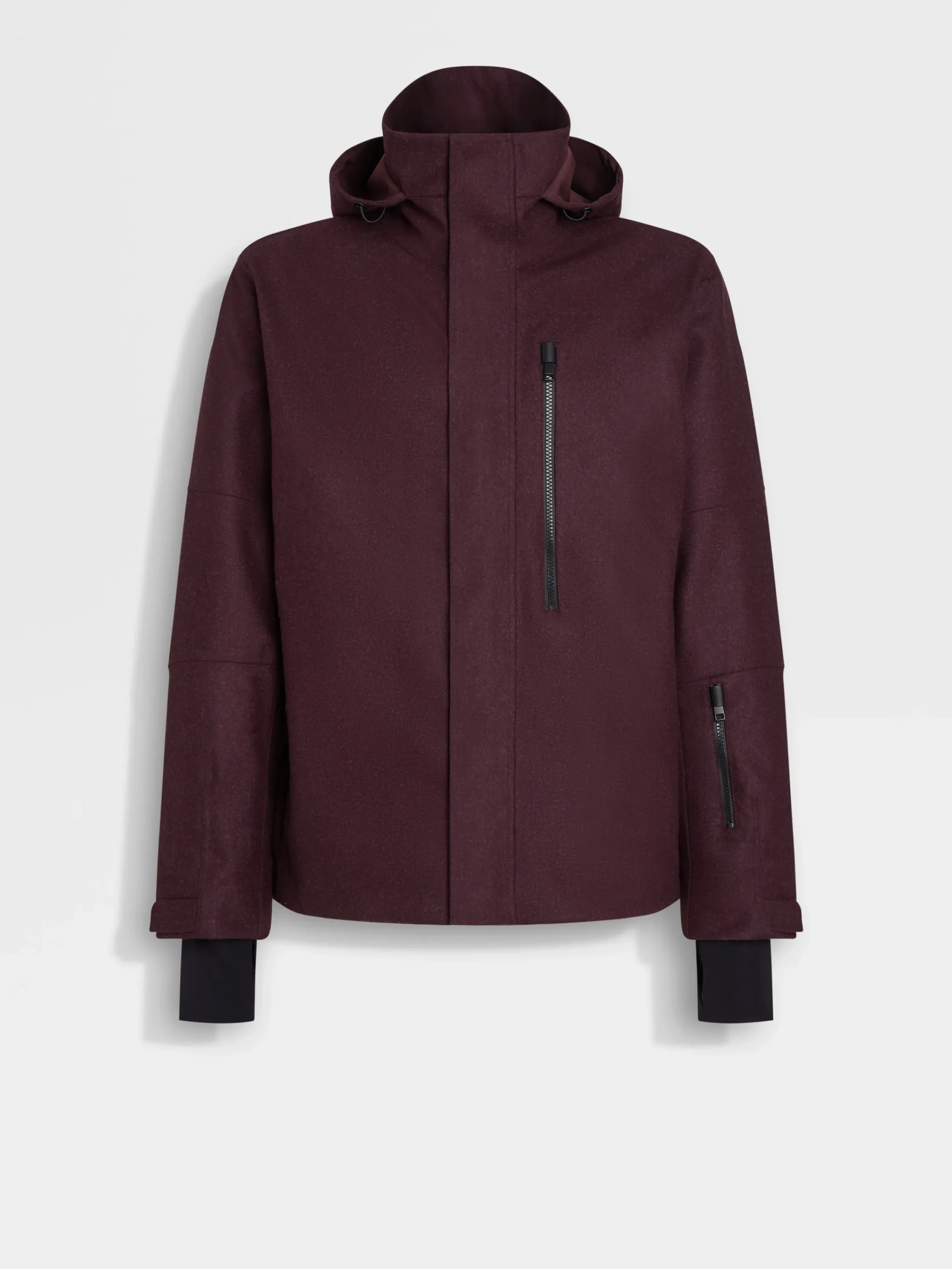 Jackets And Coats>ZEGNA Techmerino™ Wool Ski Jacket DarkPurple