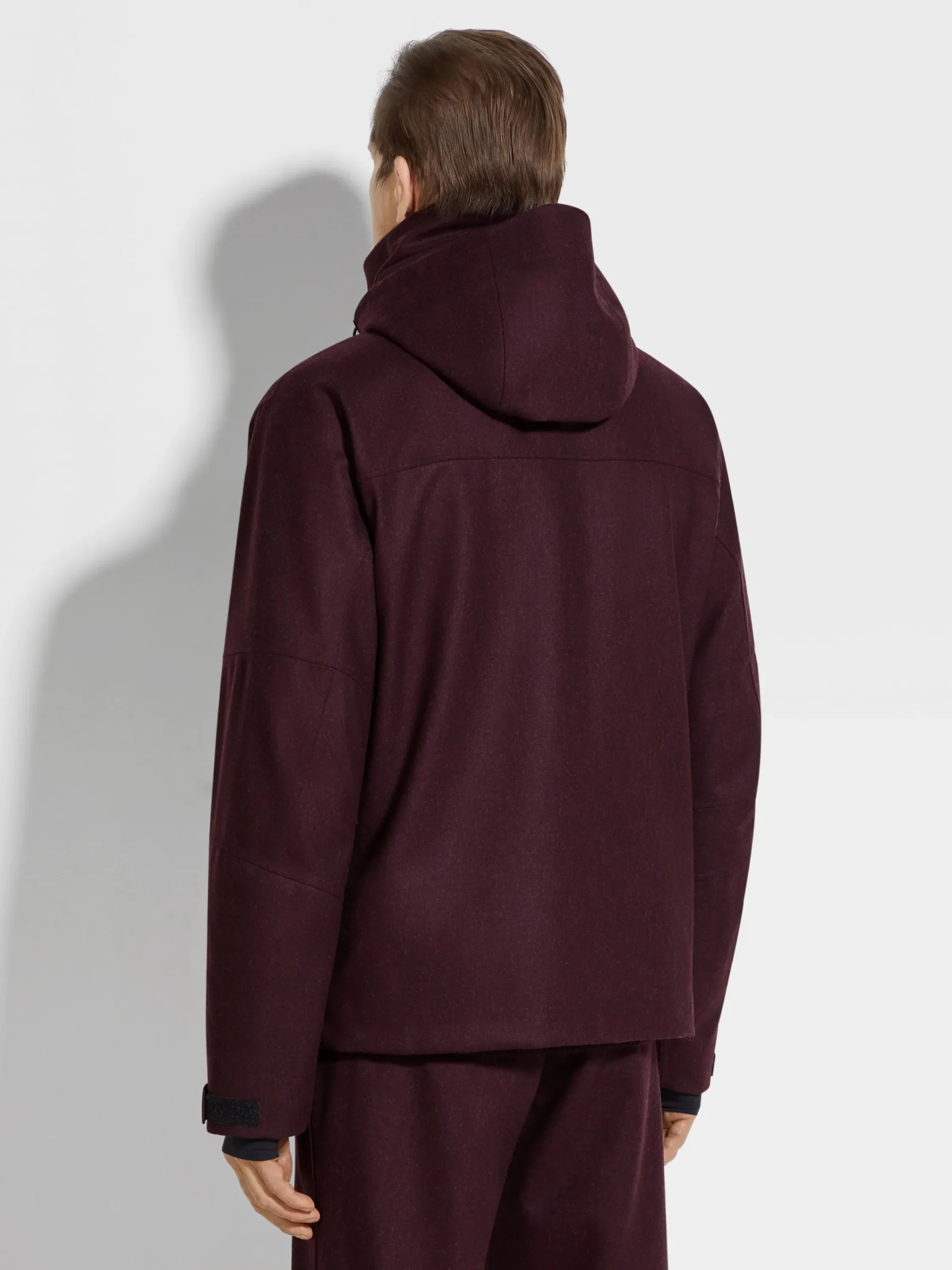 Jackets And Coats>ZEGNA Techmerino™ Wool Ski Jacket DarkPurple
