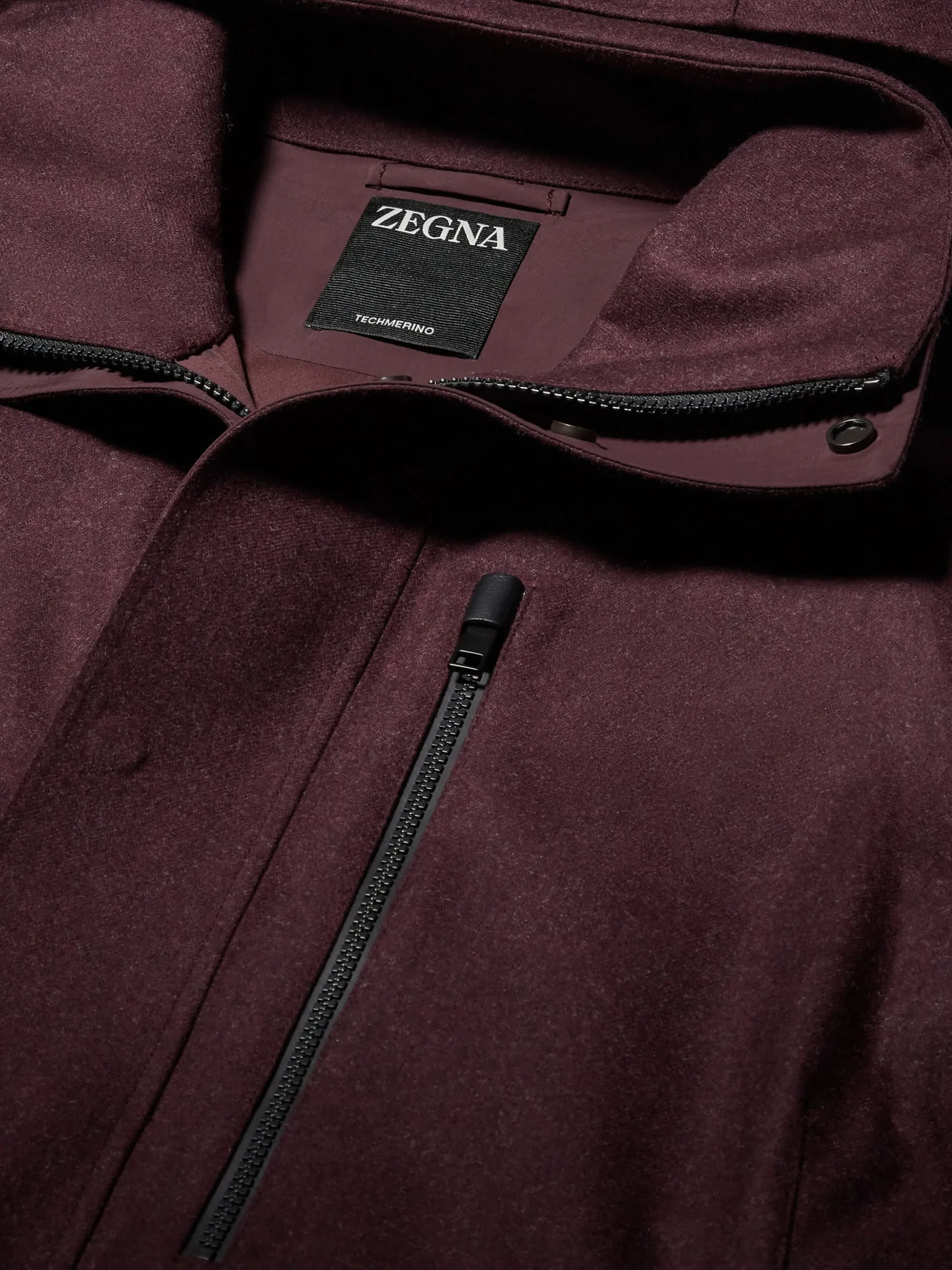 Jackets And Coats>ZEGNA Techmerino™ Wool Ski Jacket DarkPurple