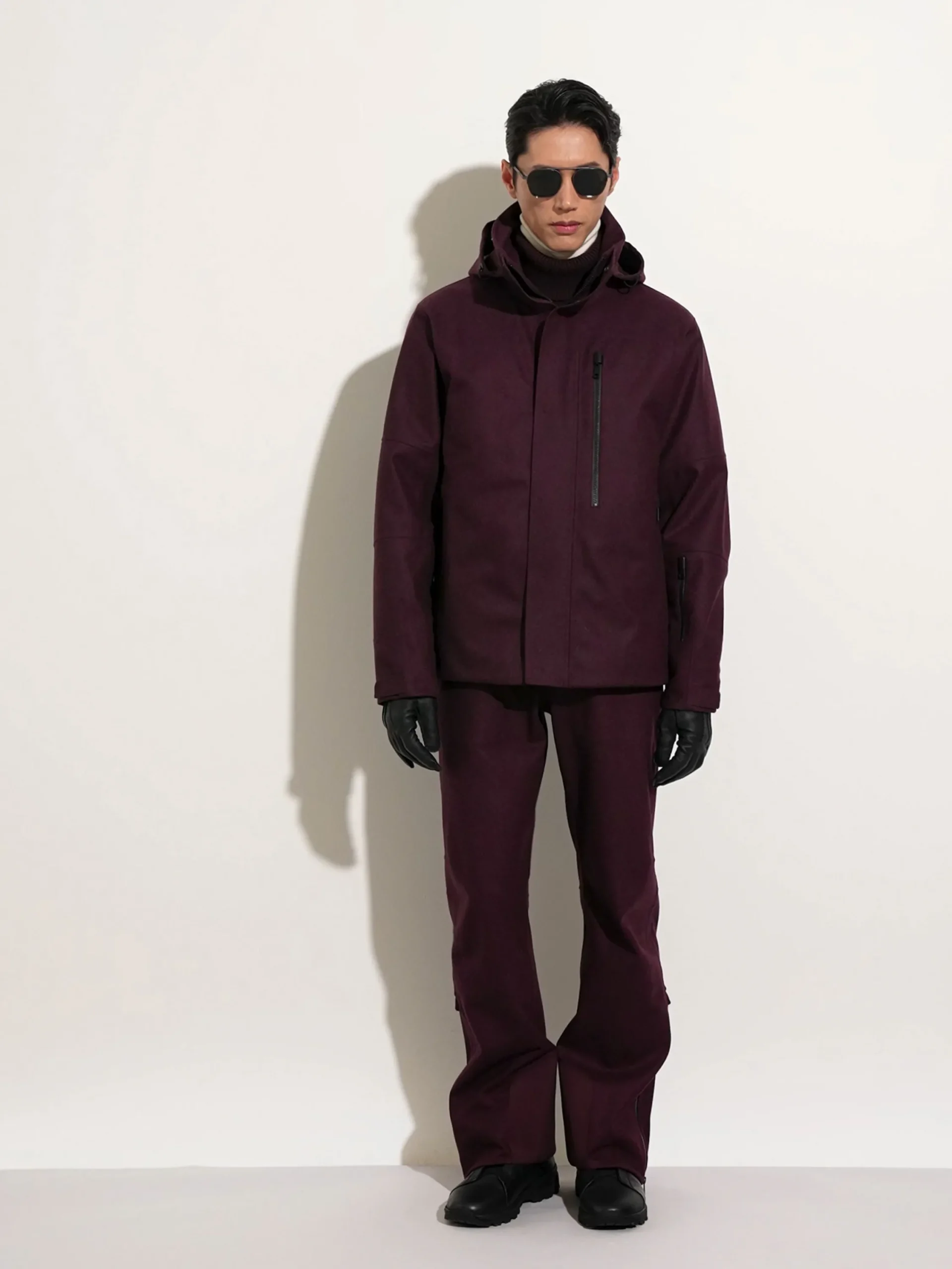 Jackets And Coats>ZEGNA Techmerino™ Wool Ski Jacket DarkPurple