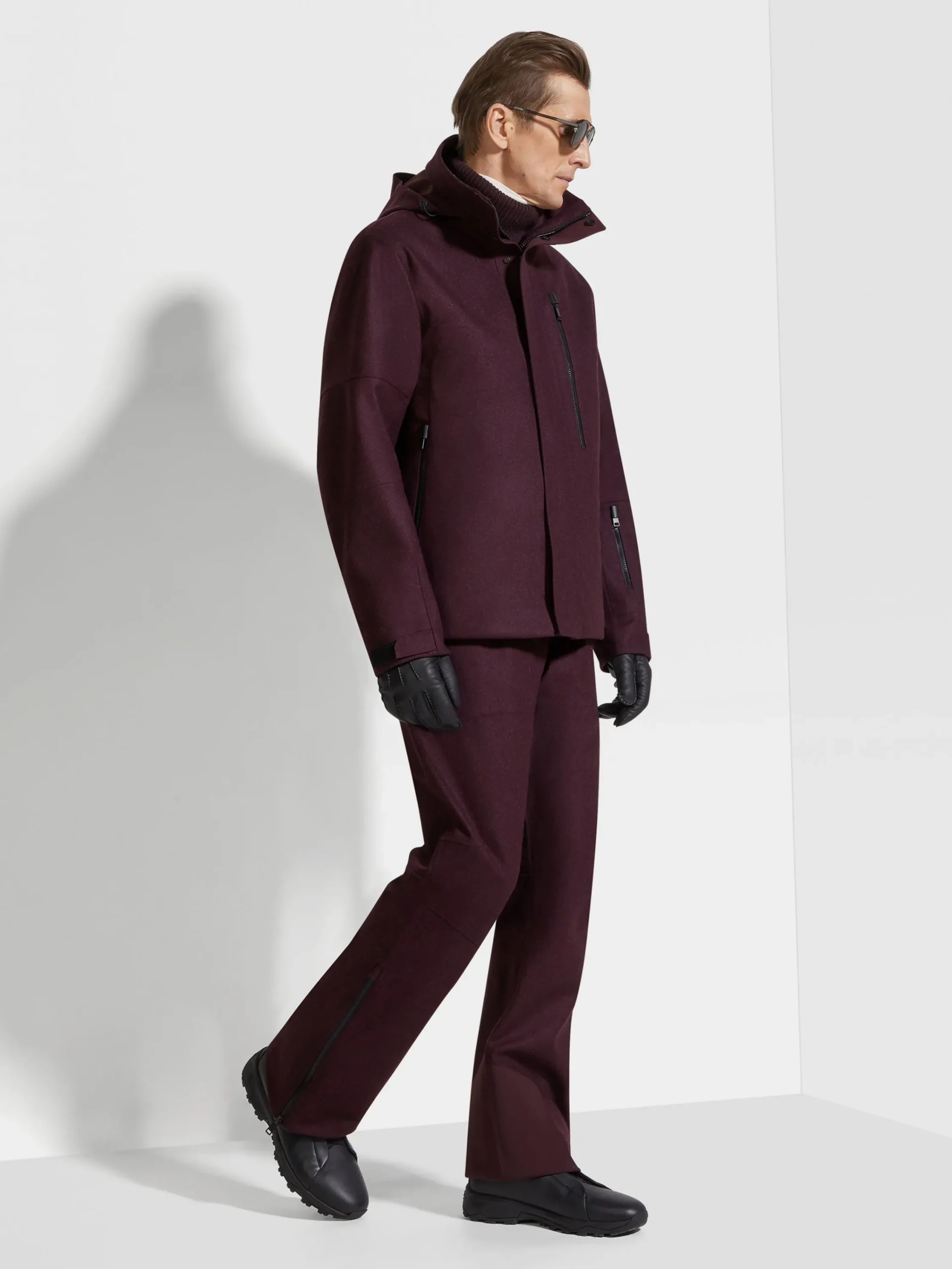 Jackets And Coats>ZEGNA Techmerino™ Wool Ski Pants DarkPurple